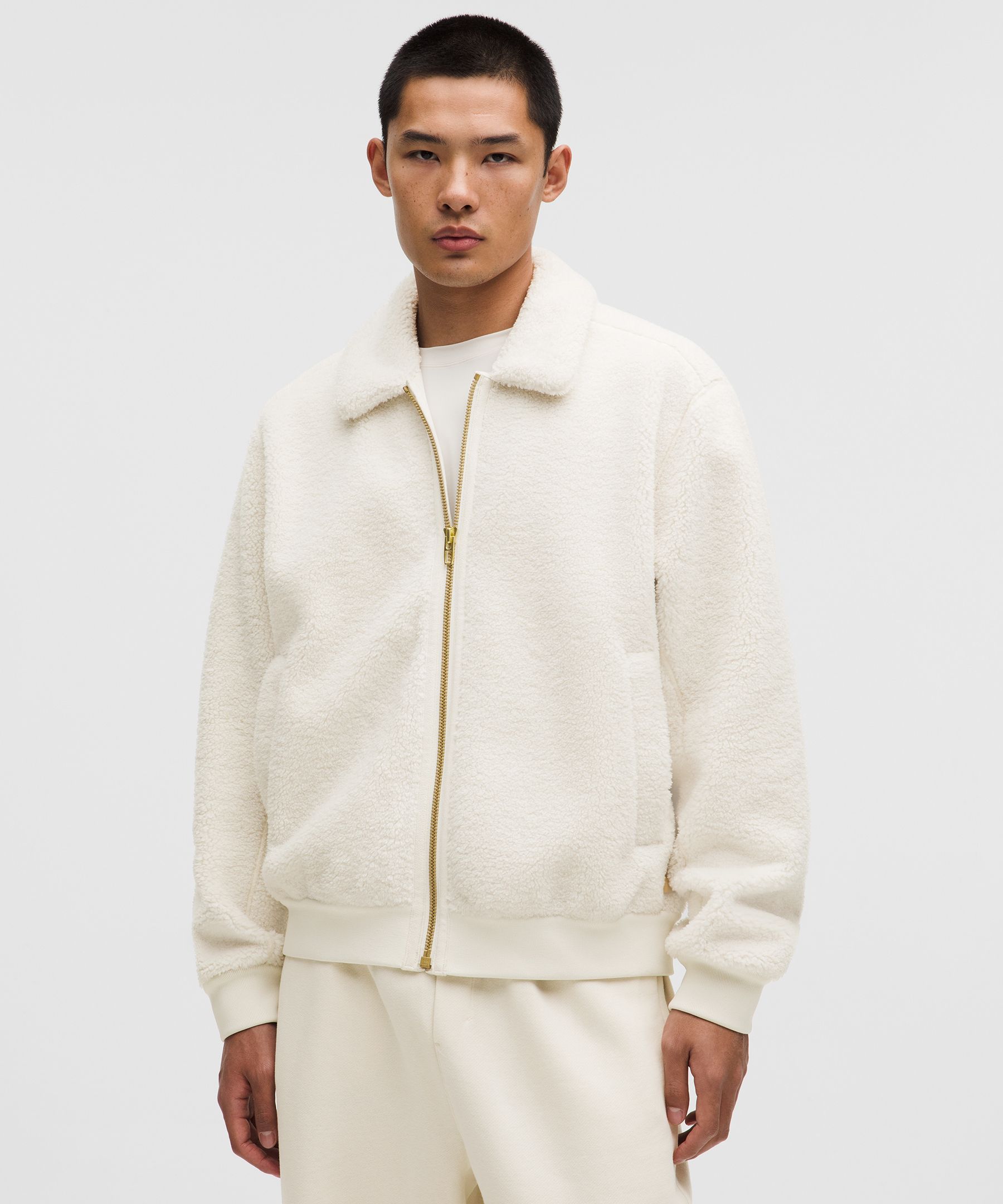 Lunar New Year Textured Fleece Bomber Jacket