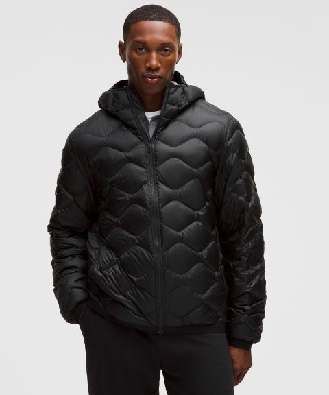 Мужская пуховая куртка с капюшоном Lululemon Featherweight 900-Down-Fill