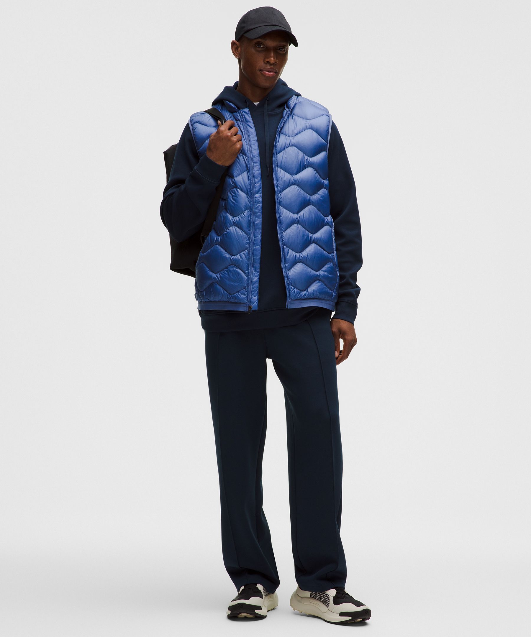 Lululemon Men's Featherweight 900-down-fill Quilted Vest In Blue