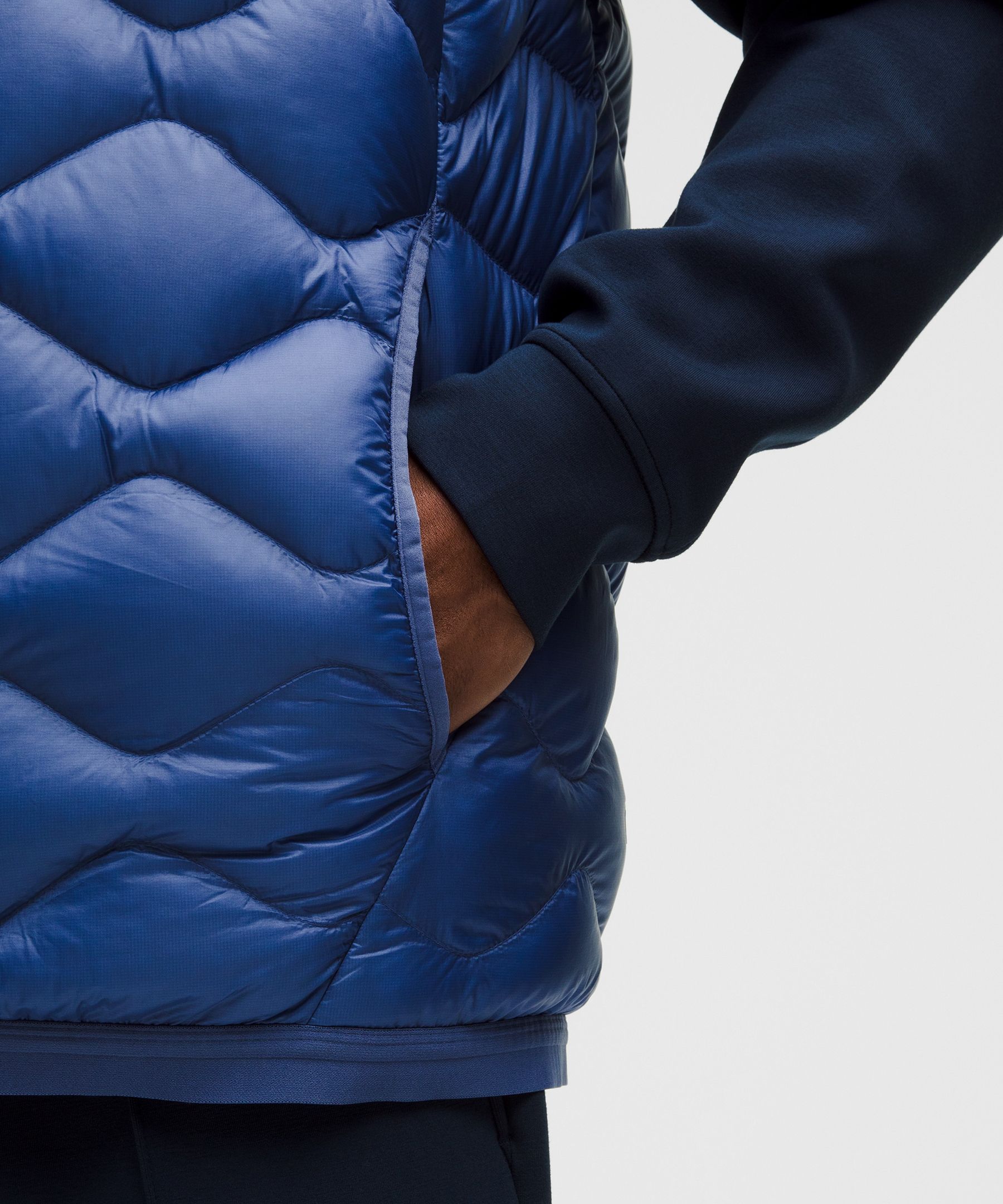 Lululemon Men's Featherweight 900-down-fill Quilted Vest In Blue