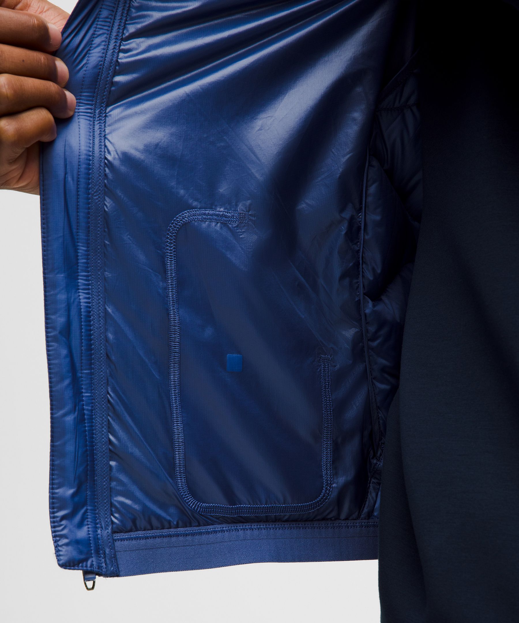 Lululemon Men's Featherweight 900-down-fill Quilted Vest In Blue