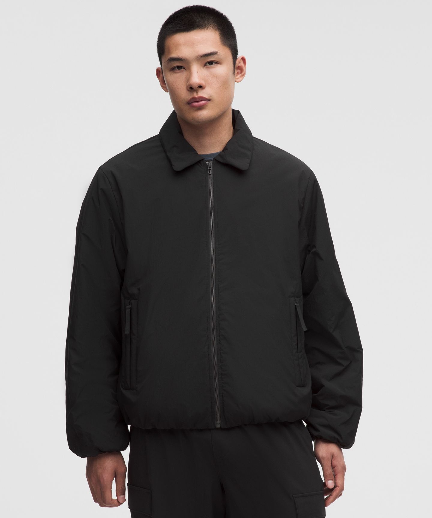 Мужская куртка Lululemon Water-Resistant Fleece-Lined, цвет: Чёрный — фото 1