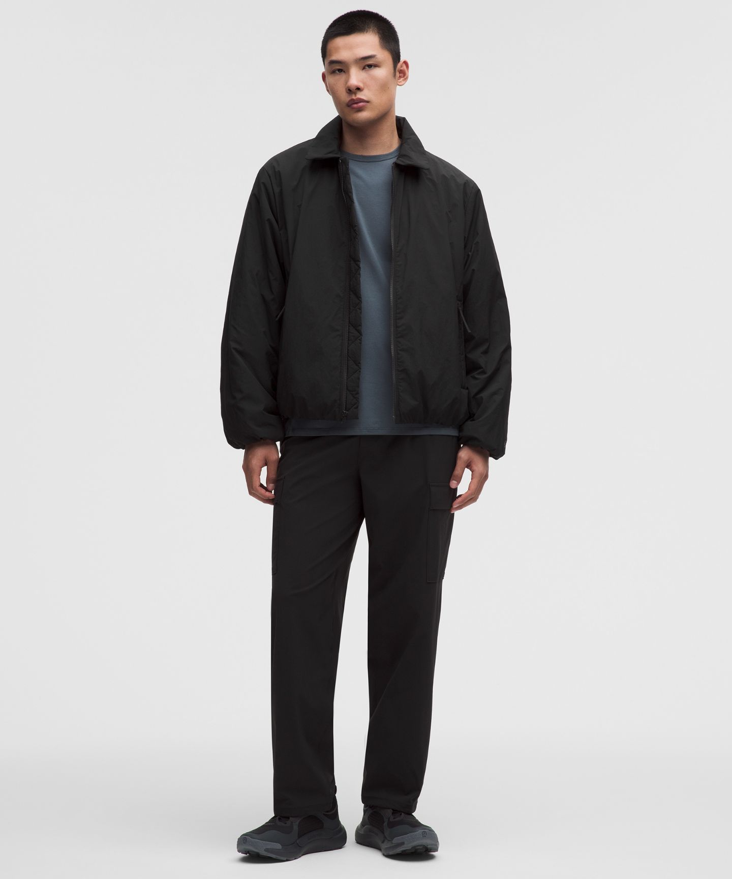 Мужская куртка Lululemon Water-Resistant Fleece-Lined, цвет: Чёрный — фото 2