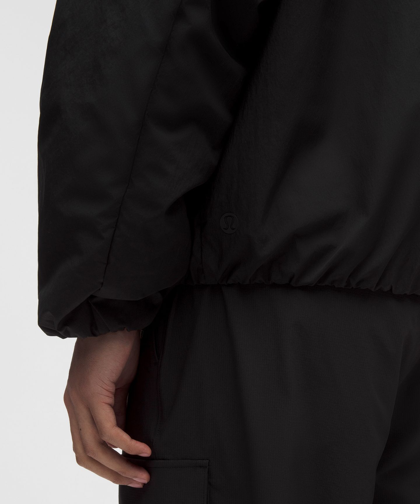Мужская куртка Lululemon Water-Resistant Fleece-Lined, цвет: Чёрный — фото 6