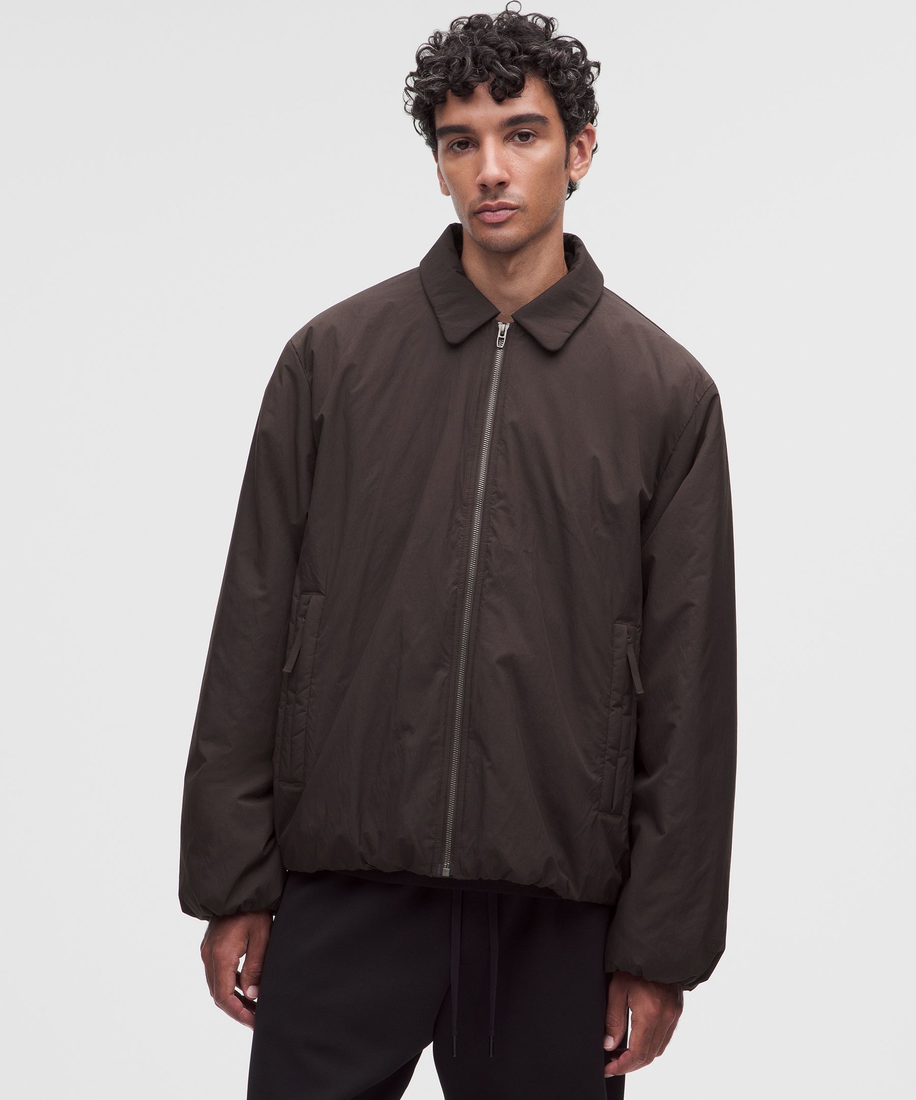Manteau doublé en molleton résistant à l’eau pour hommes