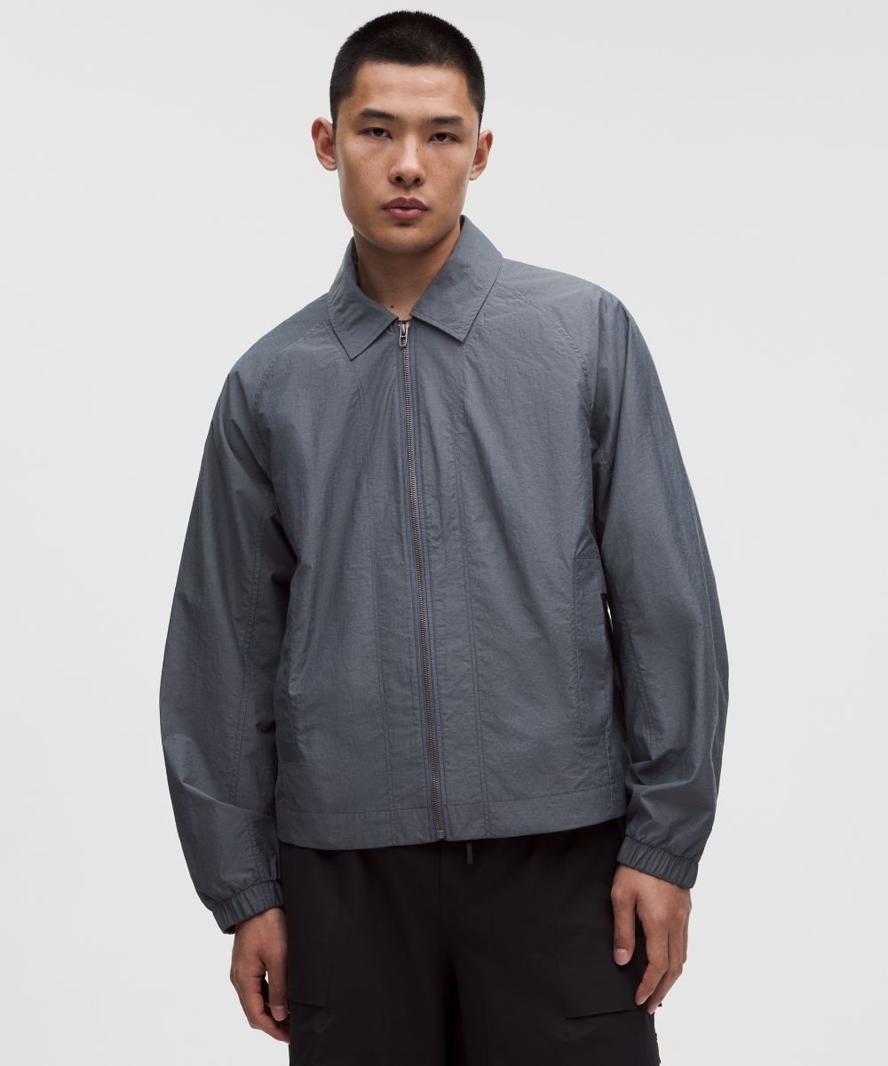 Cotton-Blend Collared Jacket, image 2 of 2