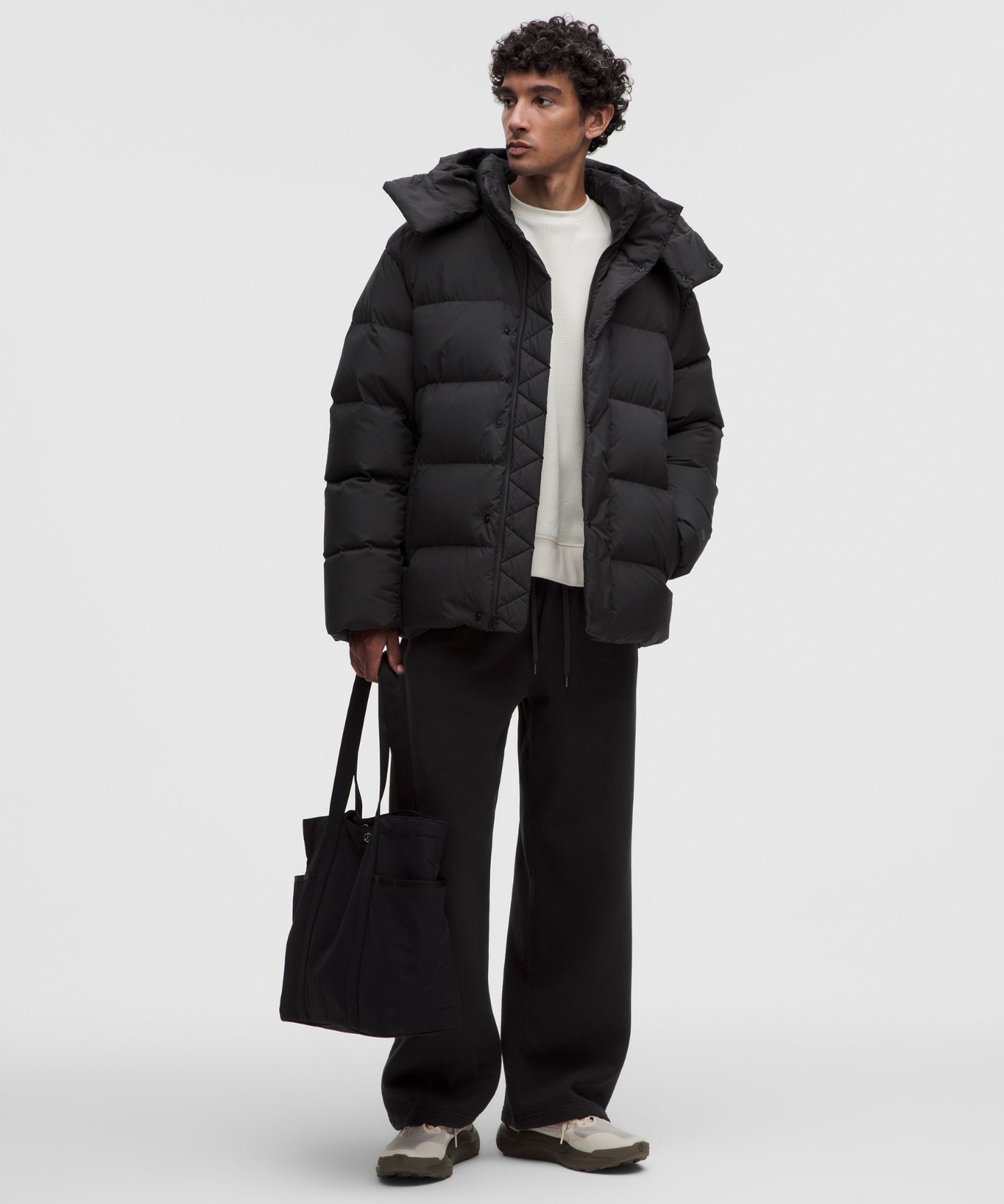 Мужская куртка Lululemon Wunder Puff, цвет: Чёрный — фото 2