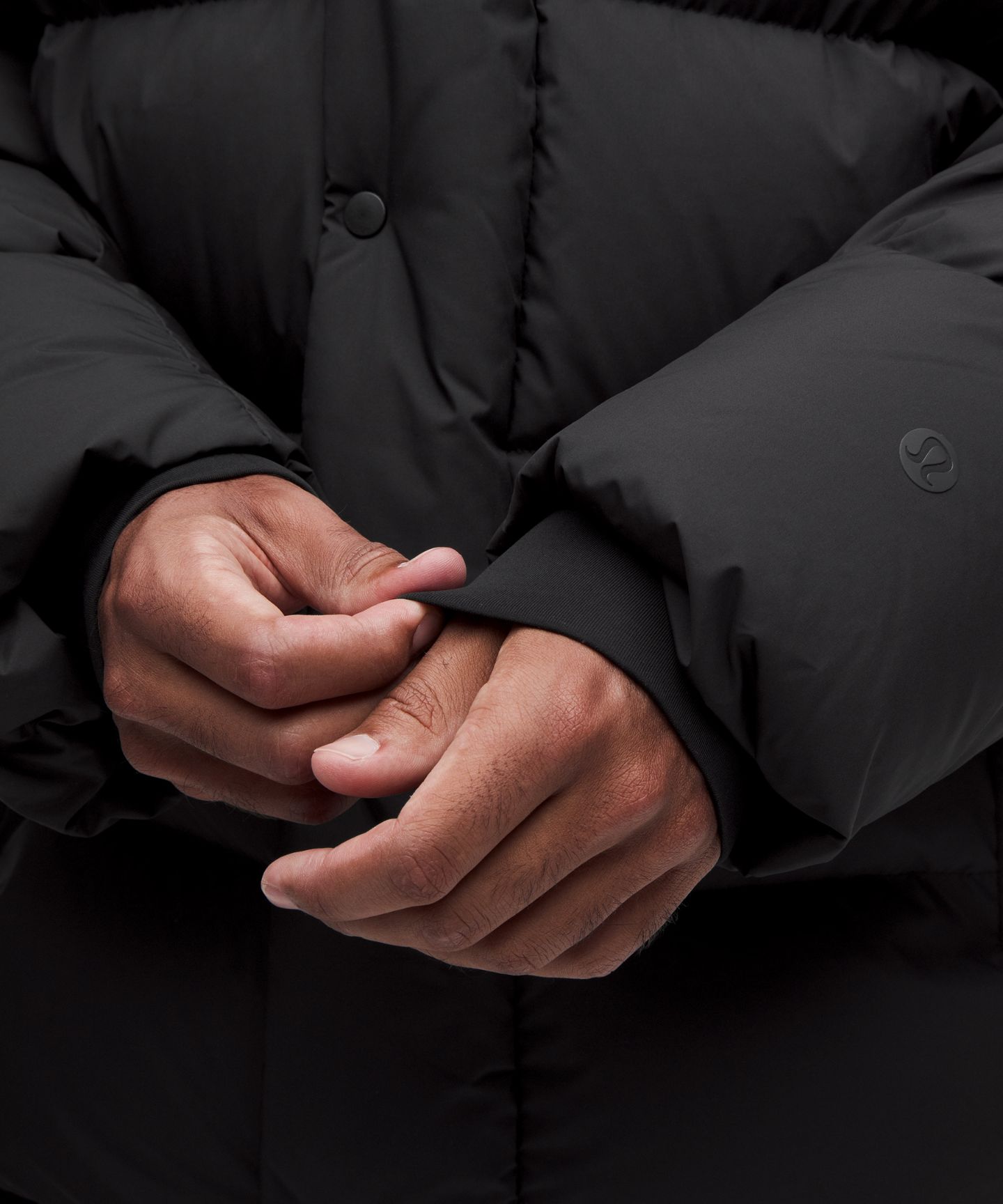 Мужская куртка Lululemon Wunder Puff, цвет: Чёрный — фото 6