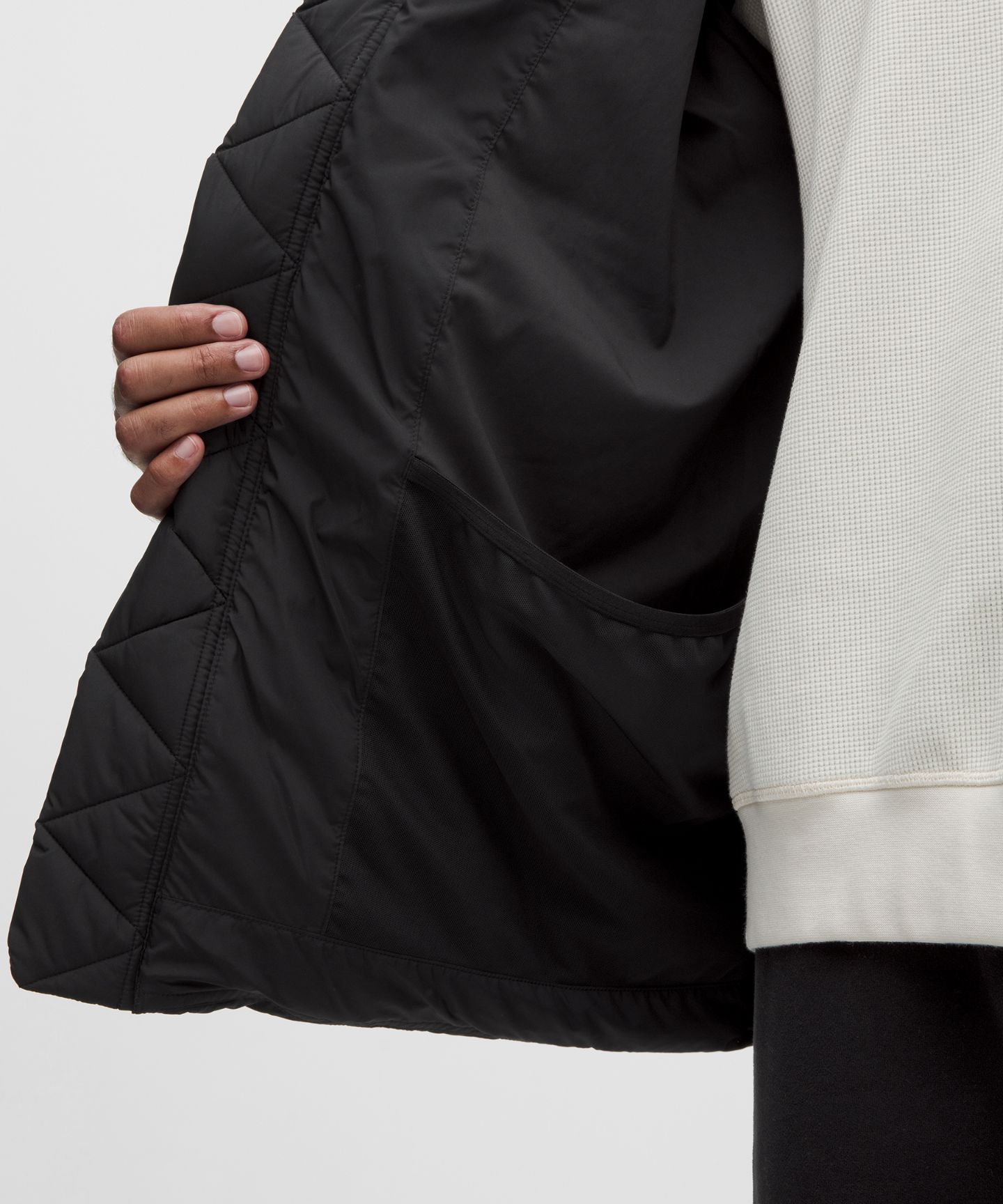 Мужская куртка Lululemon Wunder Puff, цвет: Чёрный — фото 8