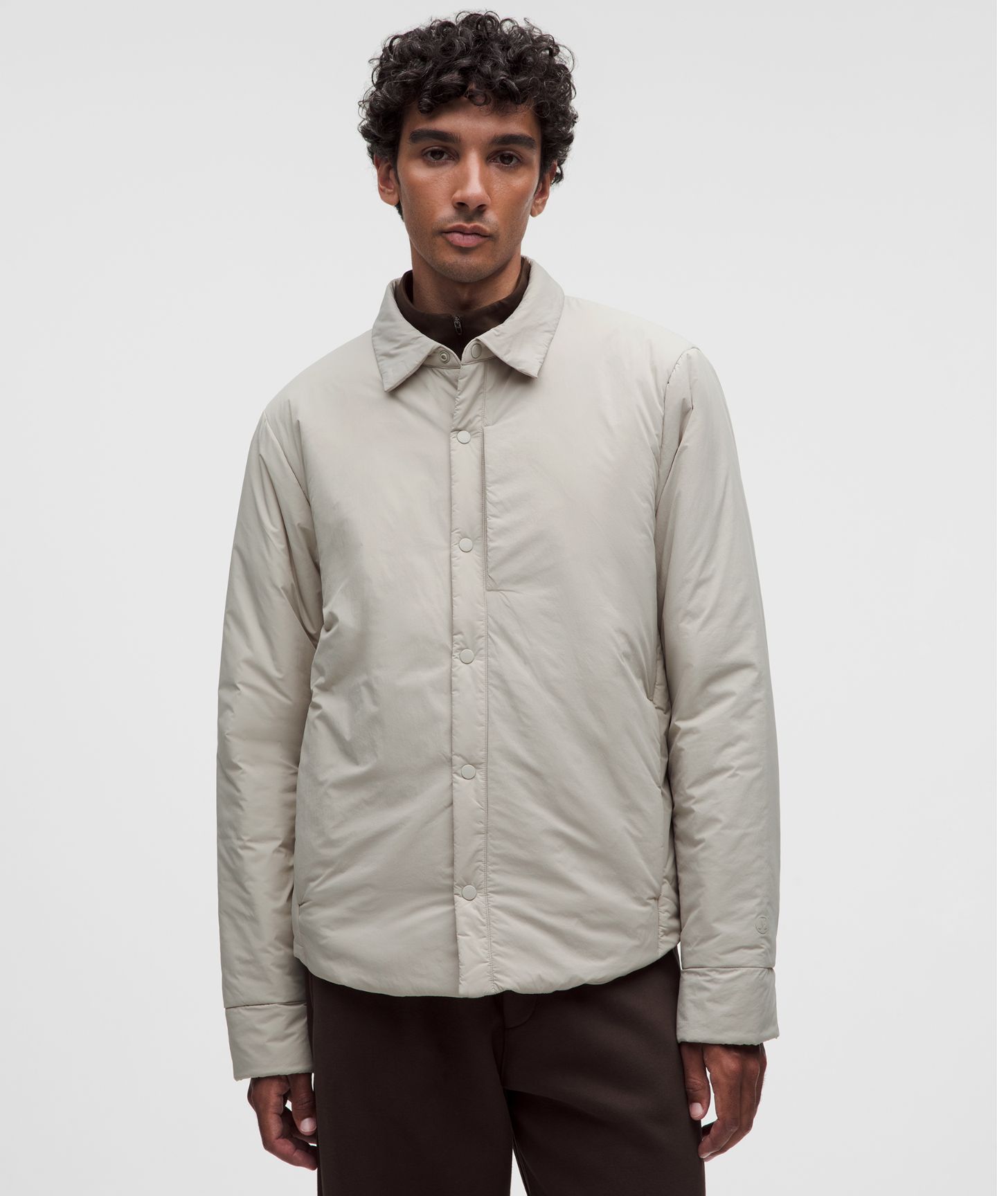 Мужская куртка Lululemon ThermoZen Insulated Shirt Jacket, цвет: Серый — фото 1