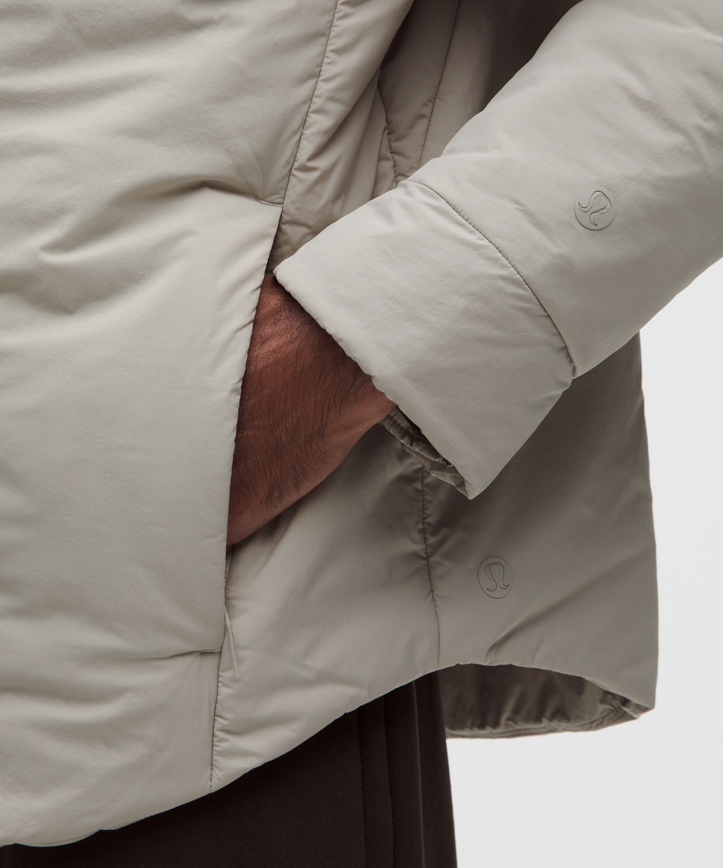 Мужская куртка Lululemon ThermoZen Insulated Shirt Jacket, цвет: Серый — фото 6