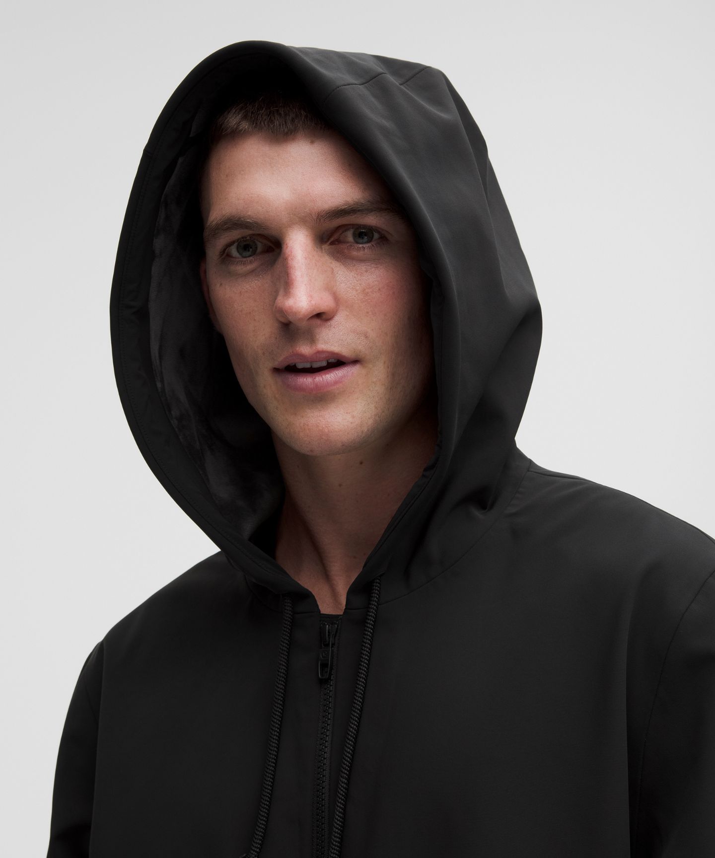 Мужское худи Lululemon Cross Chill Casual Full-Zip, цвет: Чёрный — фото 4