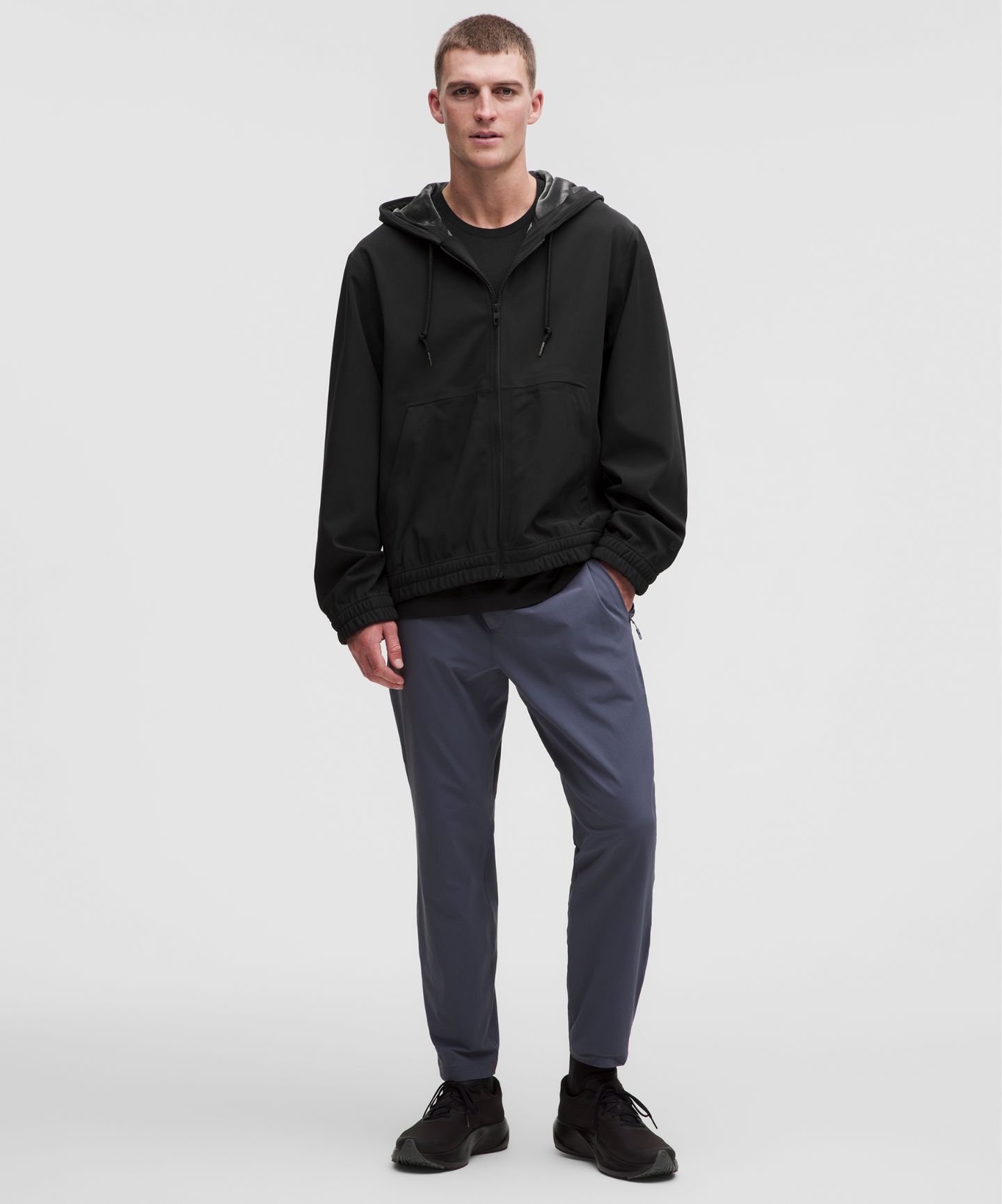 Мужское худи Lululemon Cross Chill Casual Full-Zip, цвет: Чёрный — фото 6