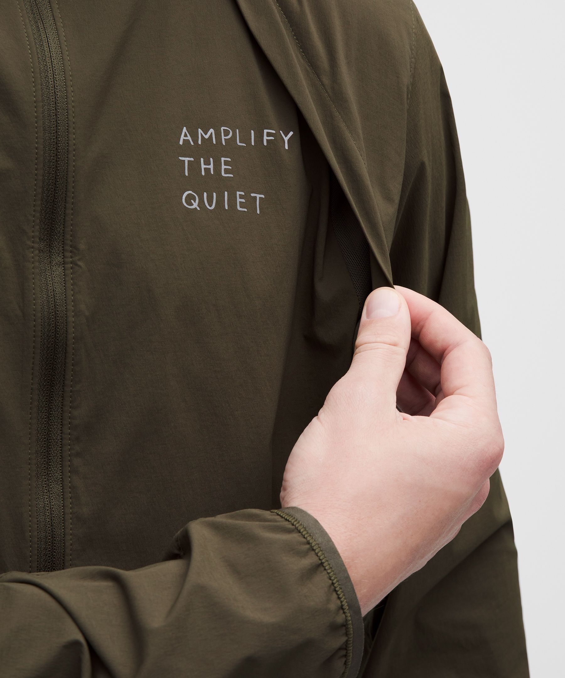 Chaqueta Fast and Free lululemon x Geoff McFetridge plegable