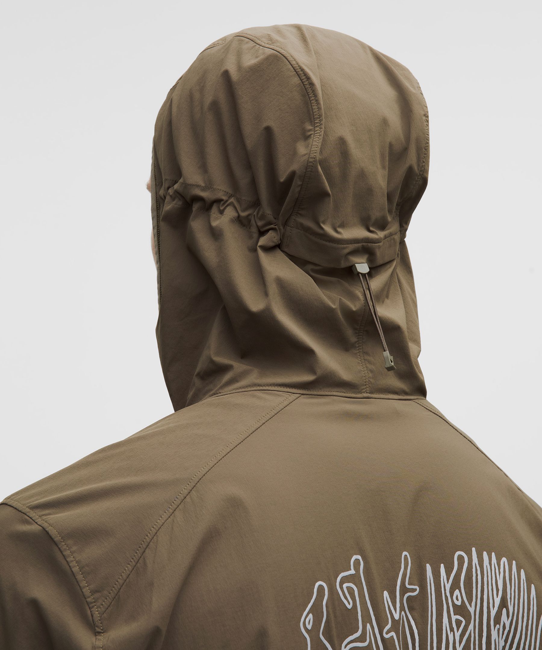 Chaqueta Fast and Free lululemon x Geoff McFetridge plegable