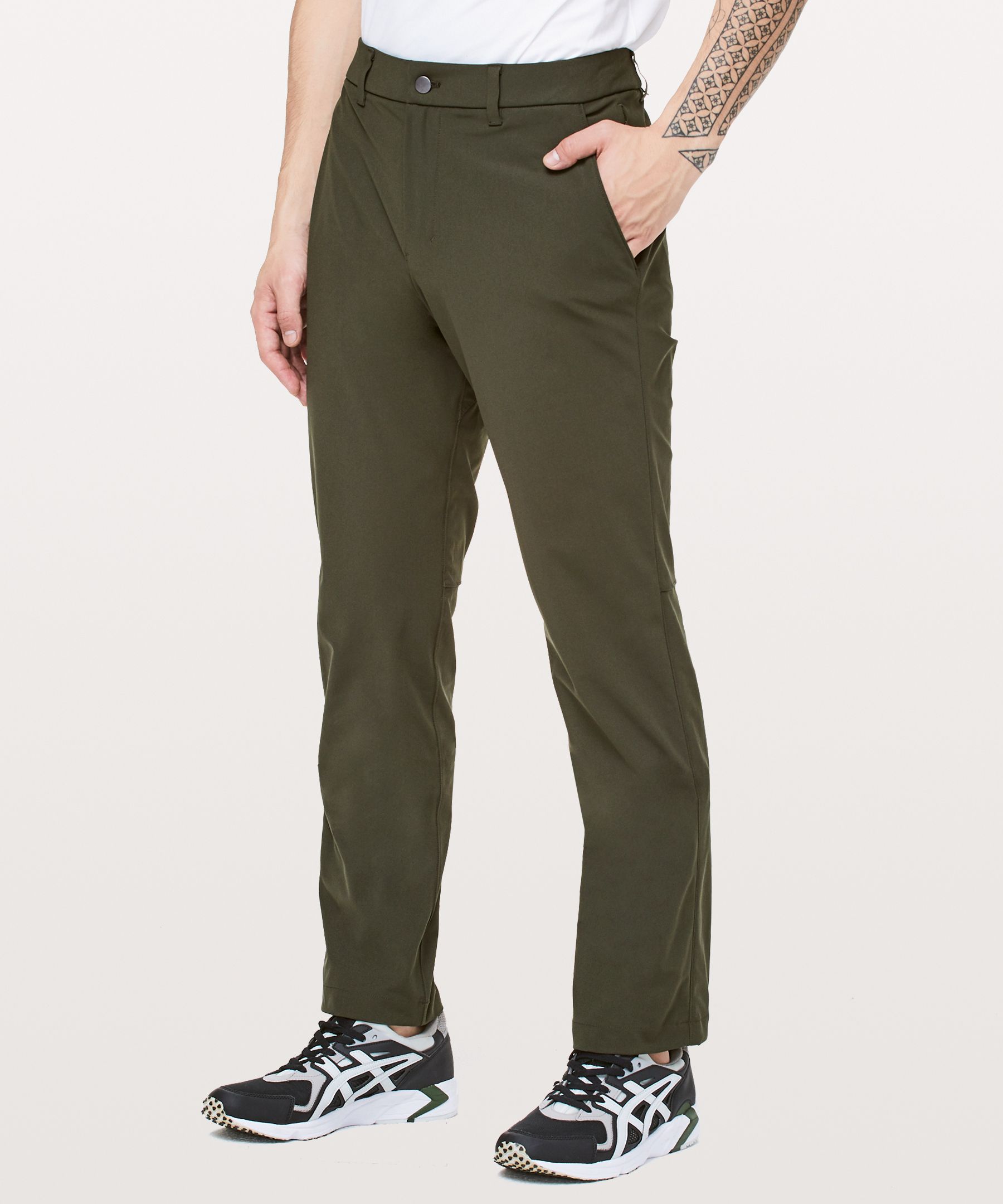 Lululemon Commission Pant Relaxed *34 - Dark Olive - lulu fanatics