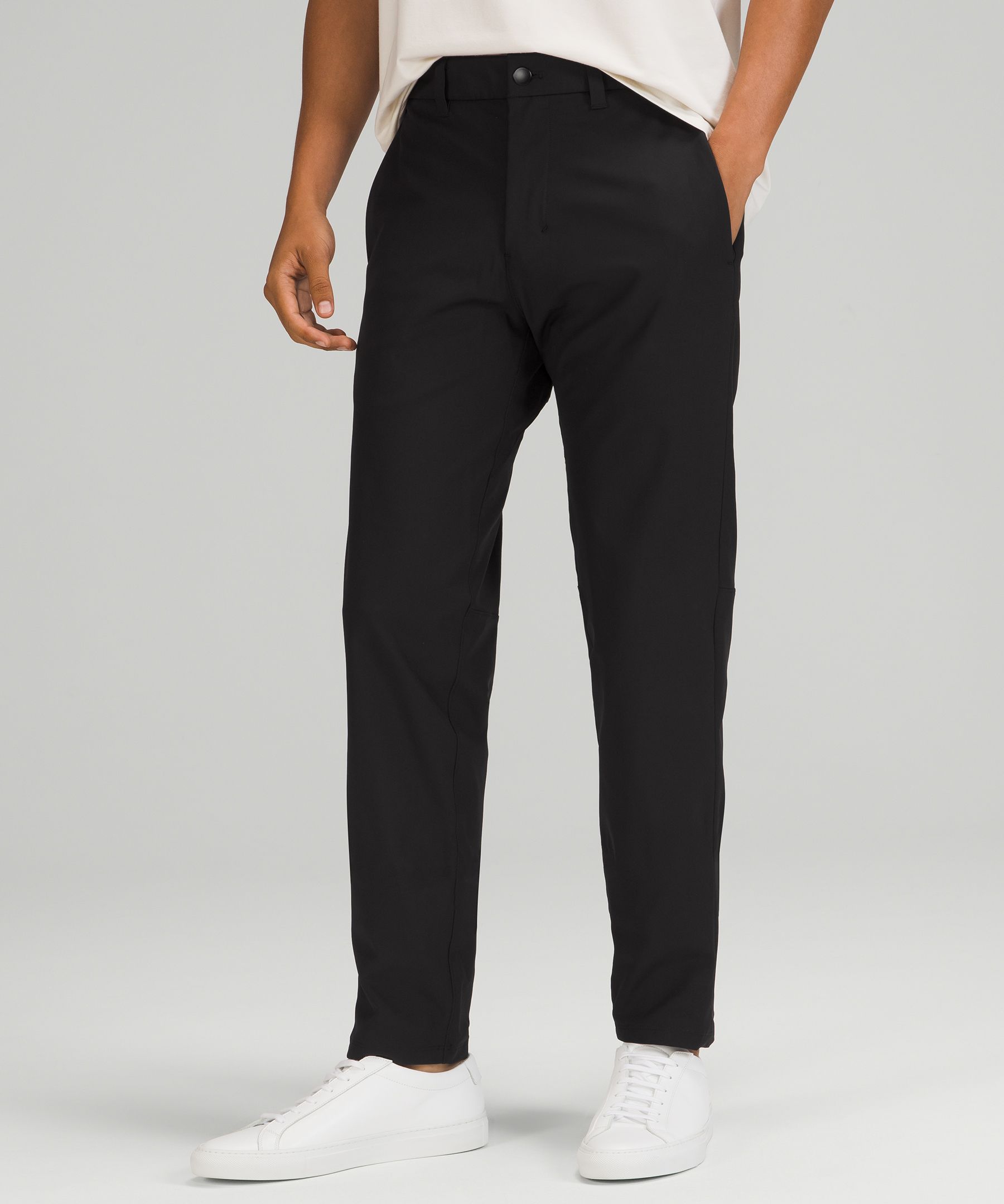 Lululemon Commission Slim-fit Pants 32" Warpstreme In Black