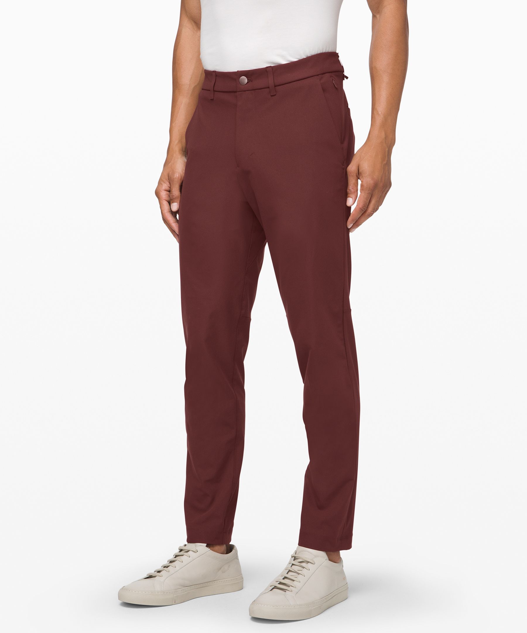 Lululemon Commission Pant Slim *warpstreme 32" In Maroon