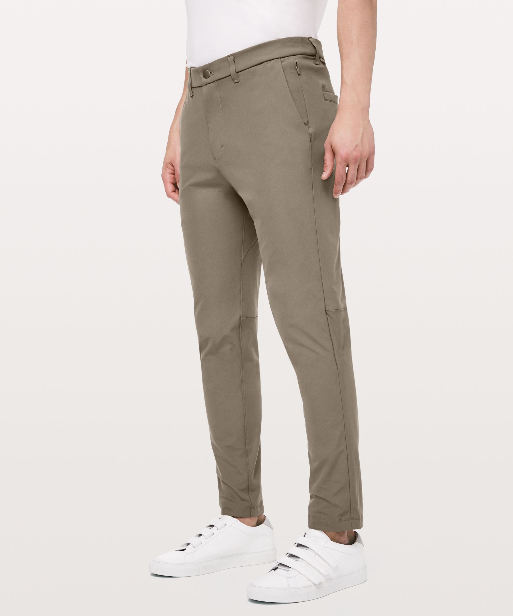 Lululemon Abc Slim-fit Pants 37 Warpstreme In Asphalt Grey