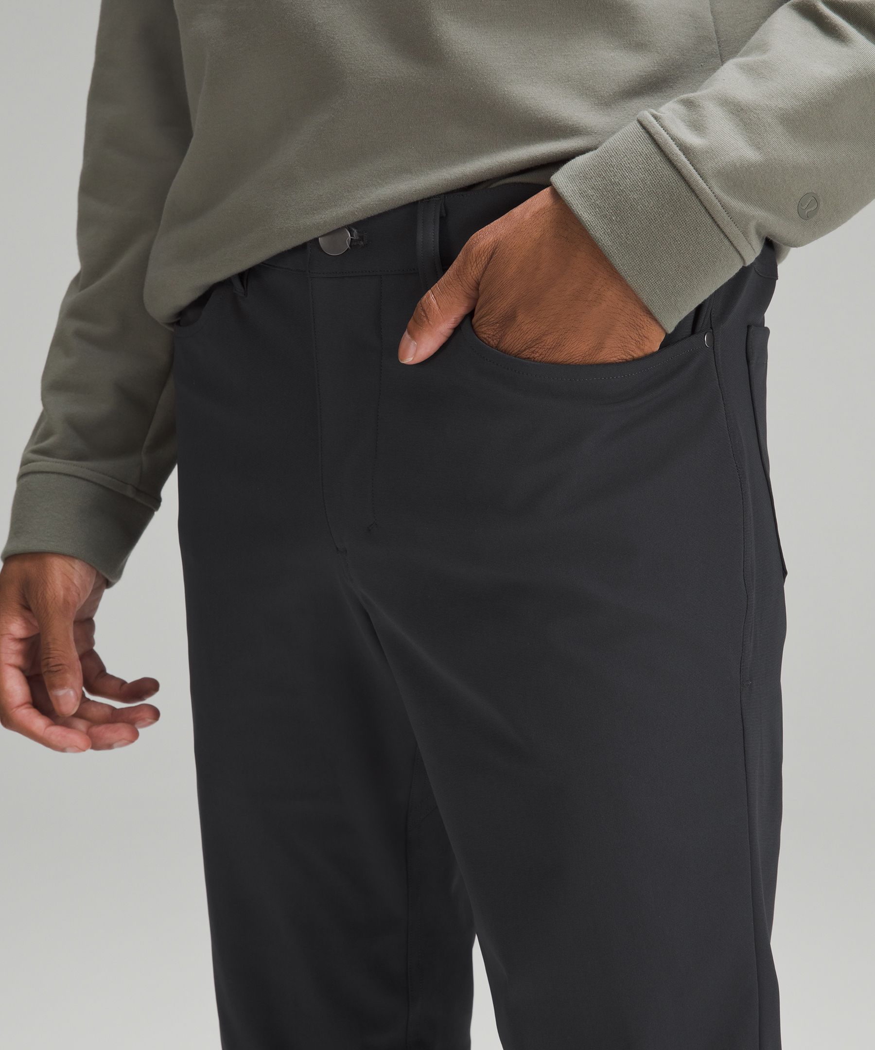 LULULEMON MEN'S ABC Pant Classic 34L Warpstreme OBSI Obsidian Size 36  $99.99 - PicClick