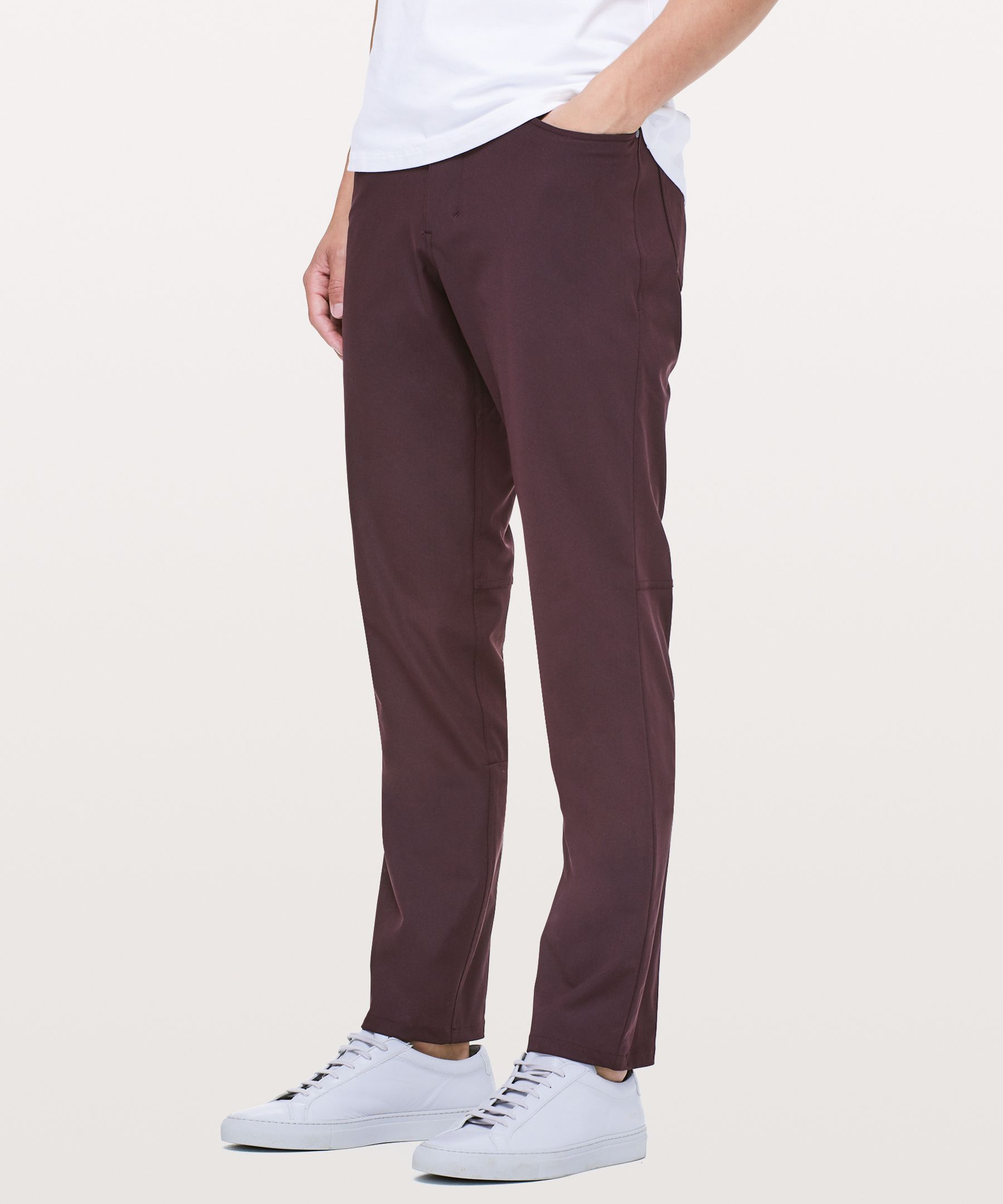 Lululemon Abc Pant Slim In Burgundy