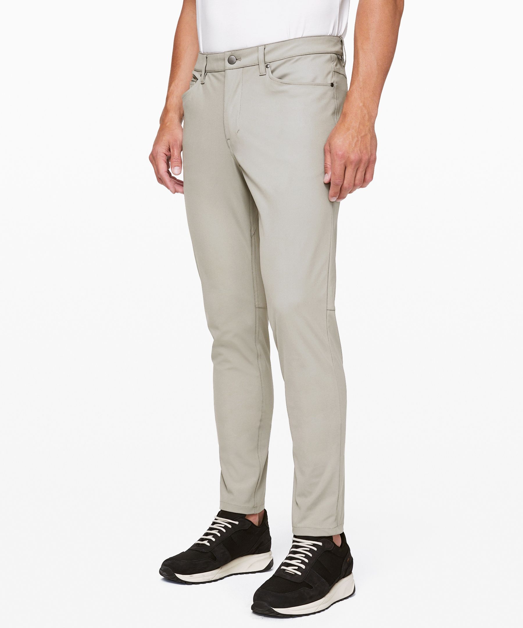 Lululemon Abc Pant Slim *warpstreme 34" In Khaki