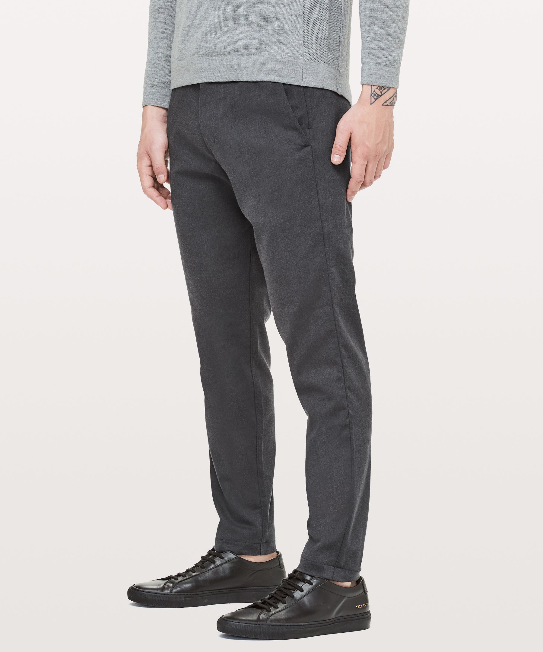 Lululemon Commission Pant Slim *wool 34" In Heathered Obsidian