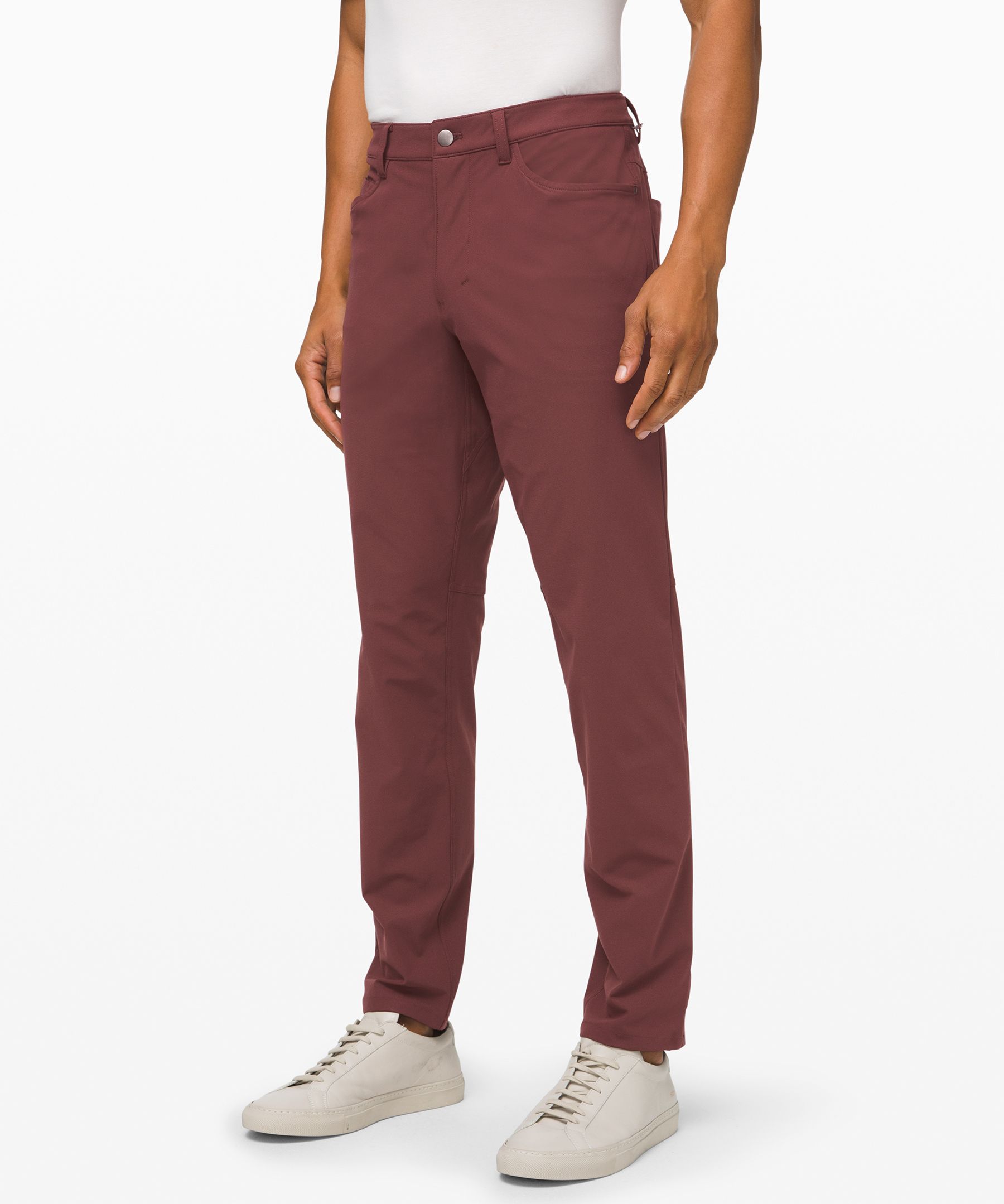 Lululemon Abc Pant Classic Warpstreme *32" In Maroon