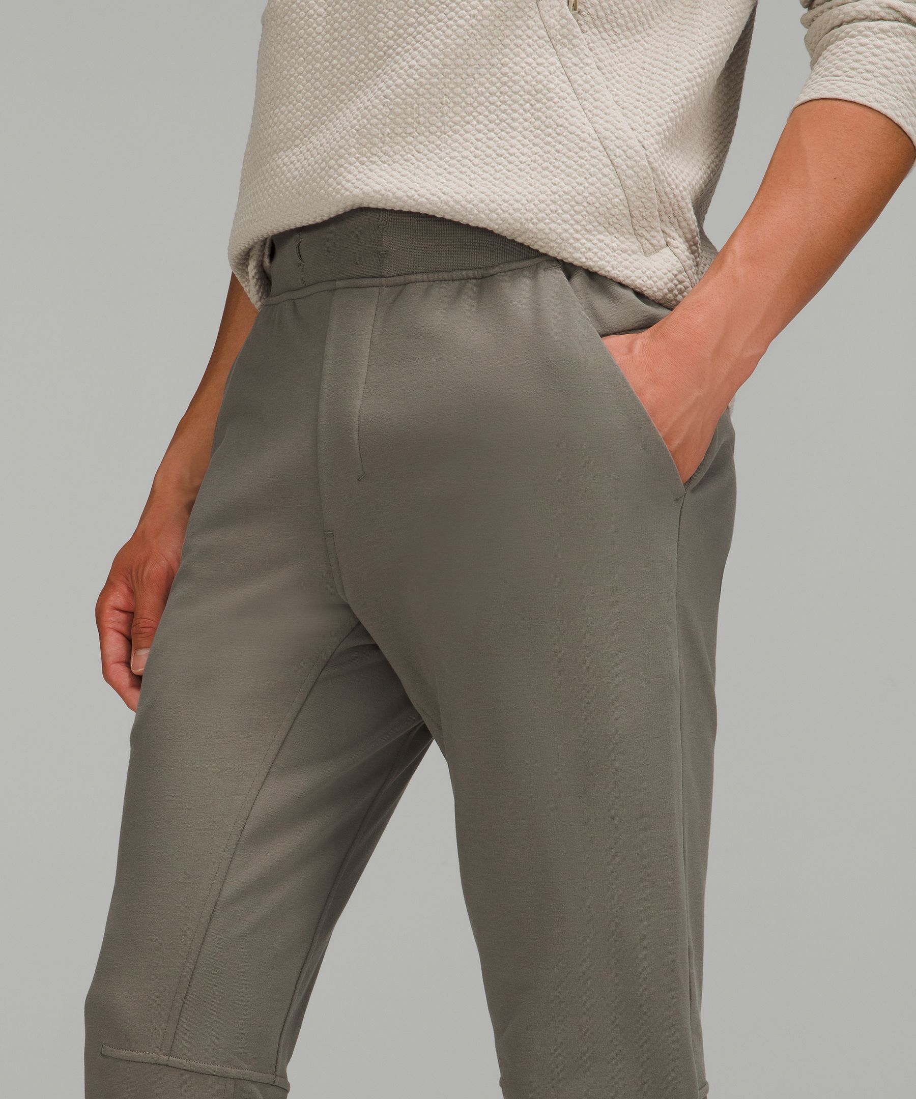 Shop Lululemon City Sweat Joggers Tall In Grey Sage