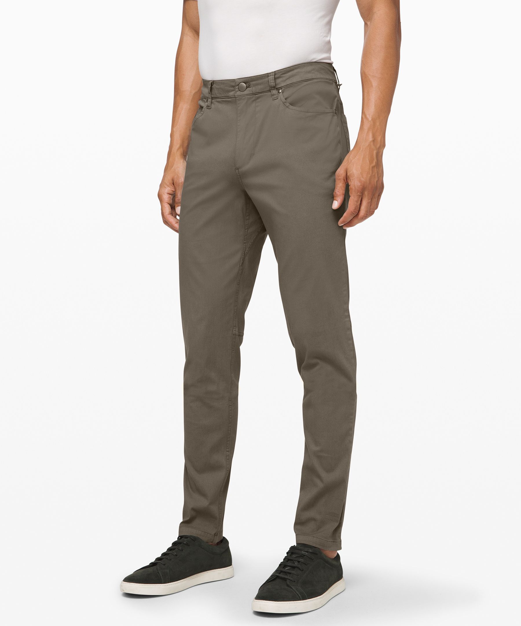 Lululemon Abc Pant Slim 34" *dye In Washed Grey Sage ...