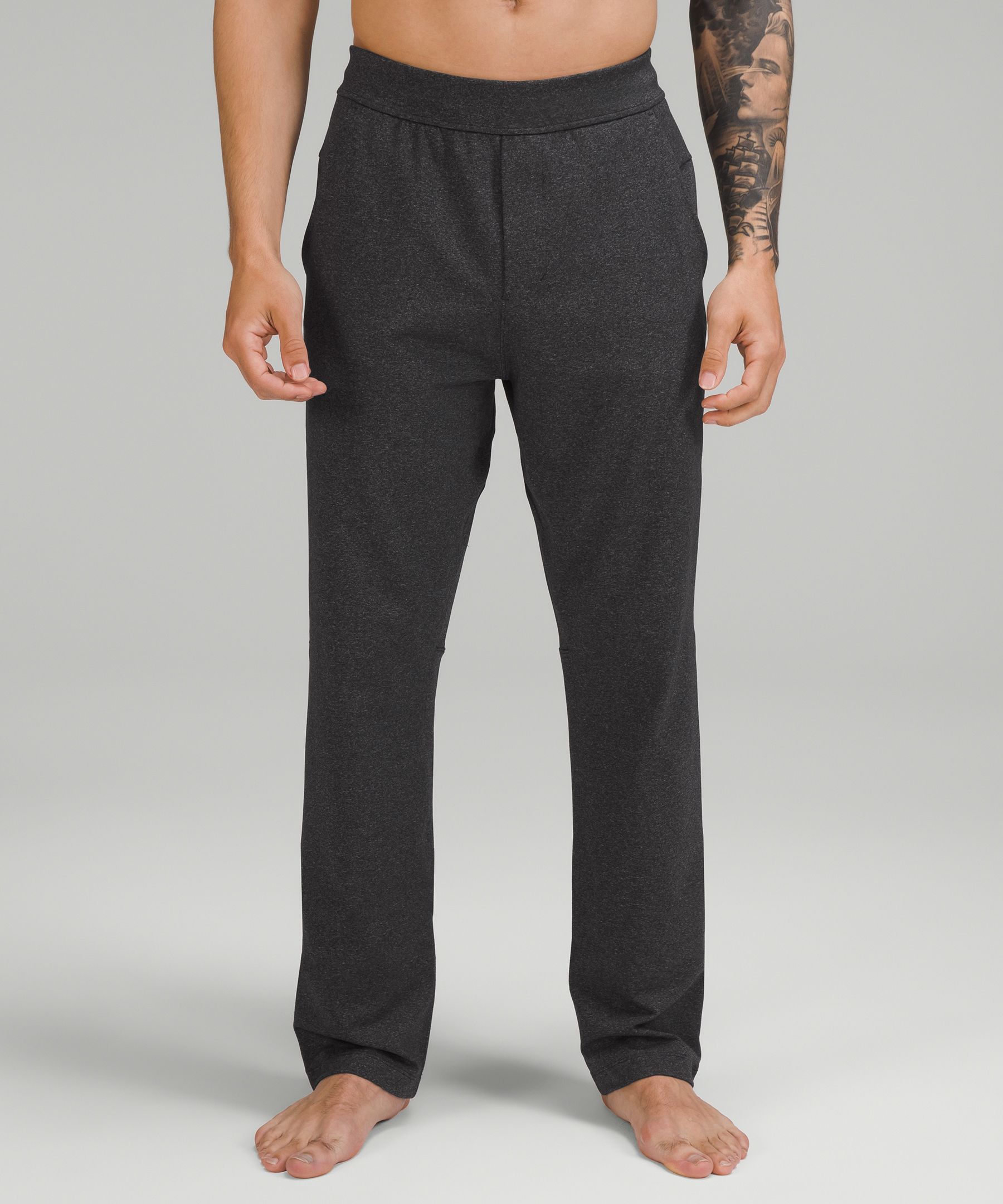 Lululemon Discipline Pants Tall In Heathered Black