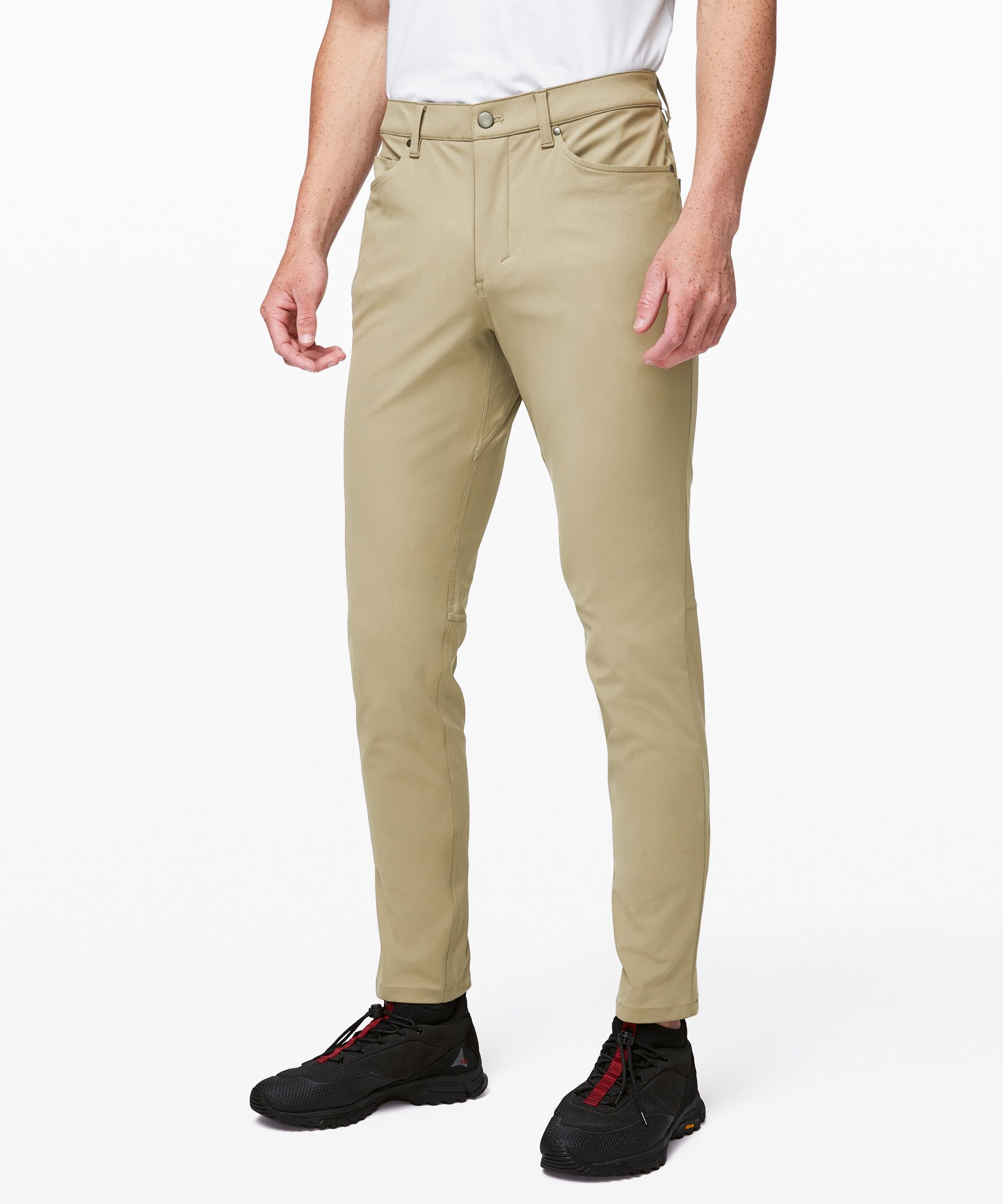 Lululemon Abc Pant Slim *warpstreme 32" In Khaki