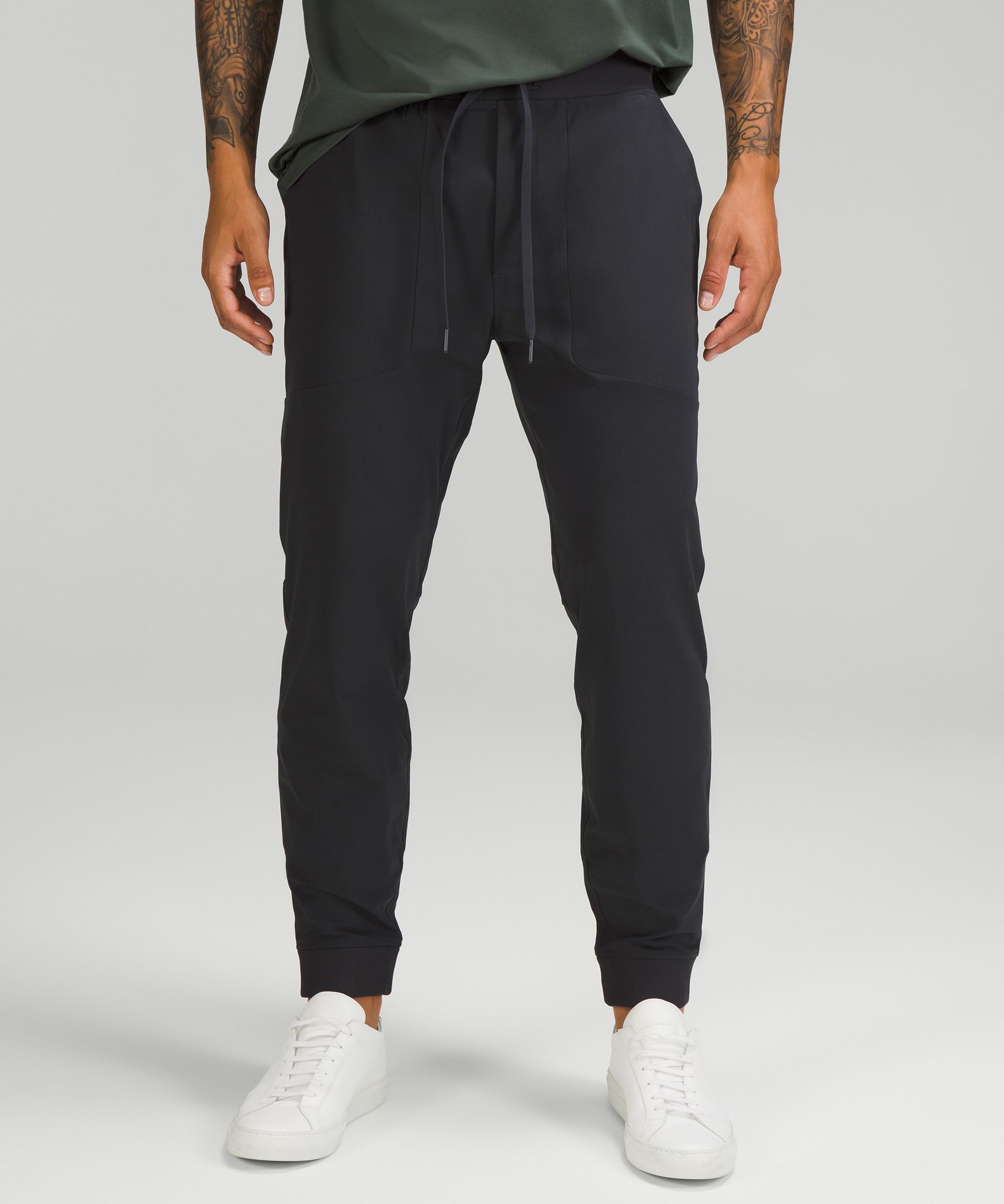 men in tight joggers