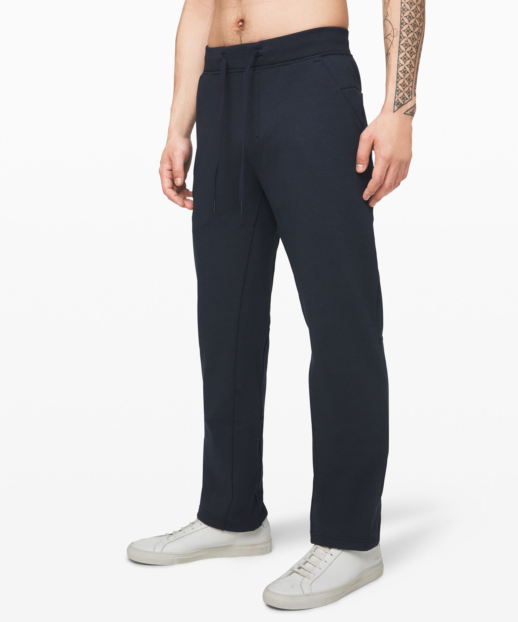 Lululemon City Sweat Pant Relaxed Fleece 32" Only In Navy