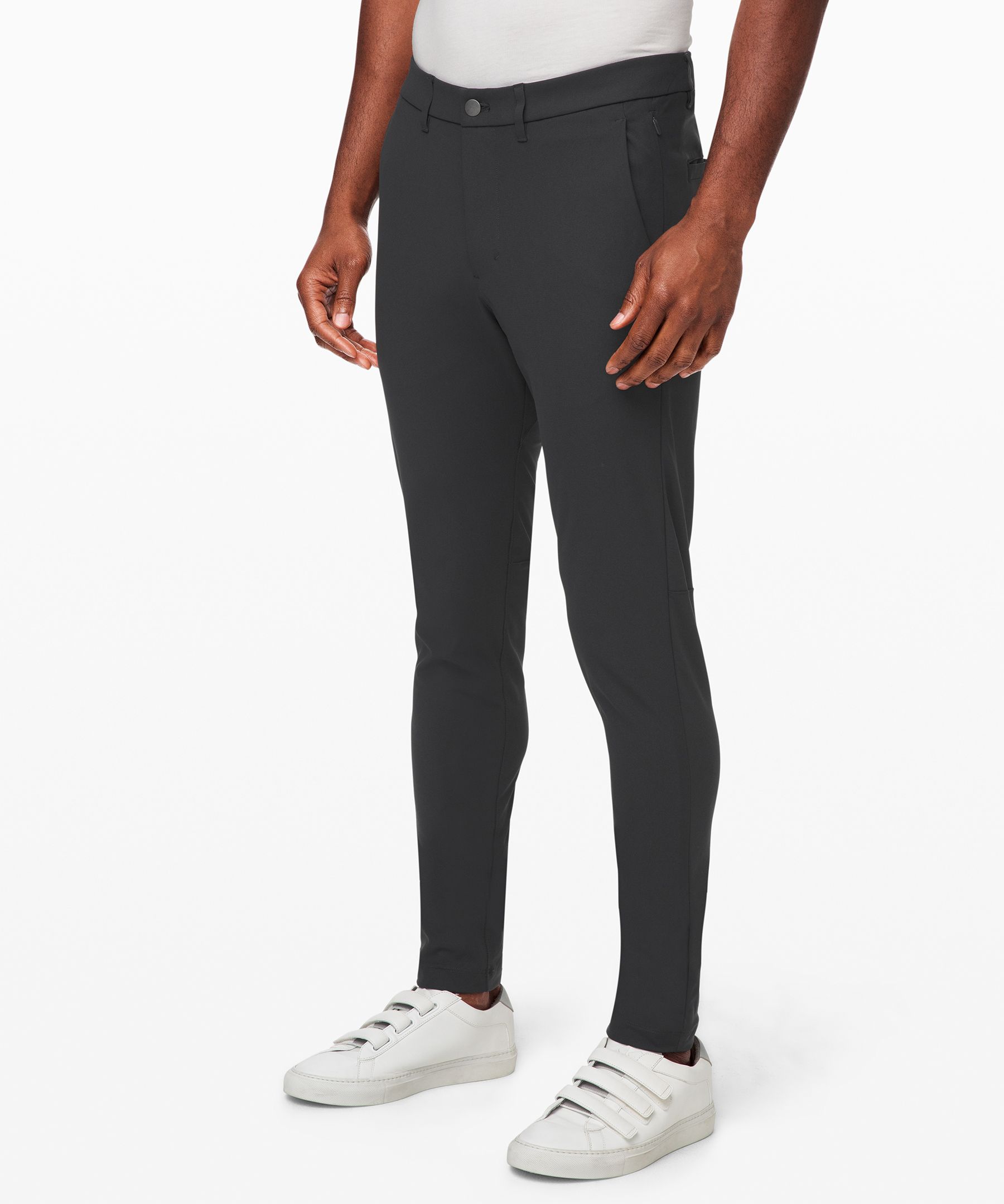 Lululemon Commission Skinny-fit Pants 34" Warpstreme In Obsidian