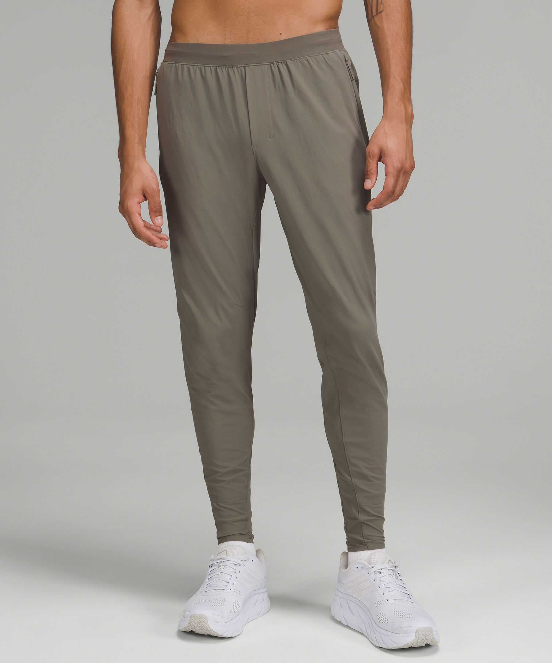 Lululemon Surge Lift Cropped Track Pants In Grey Sage