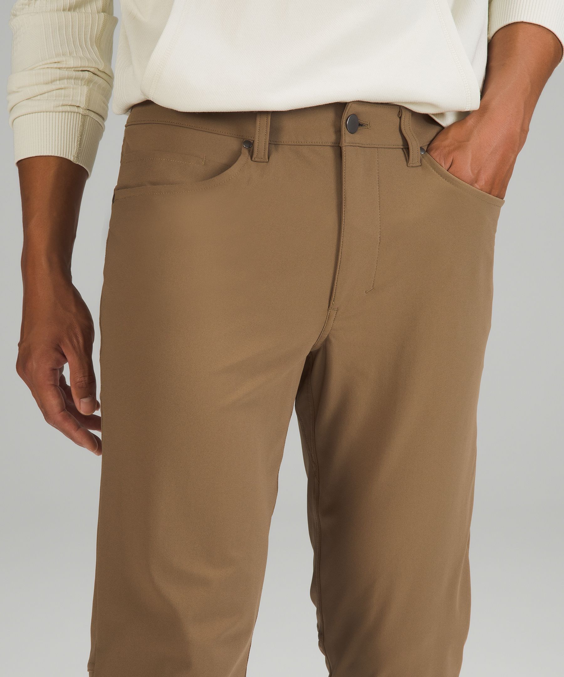 Shop Lululemon Abc Slim-fit 5 Pocket Pants 34"l Warpstreme