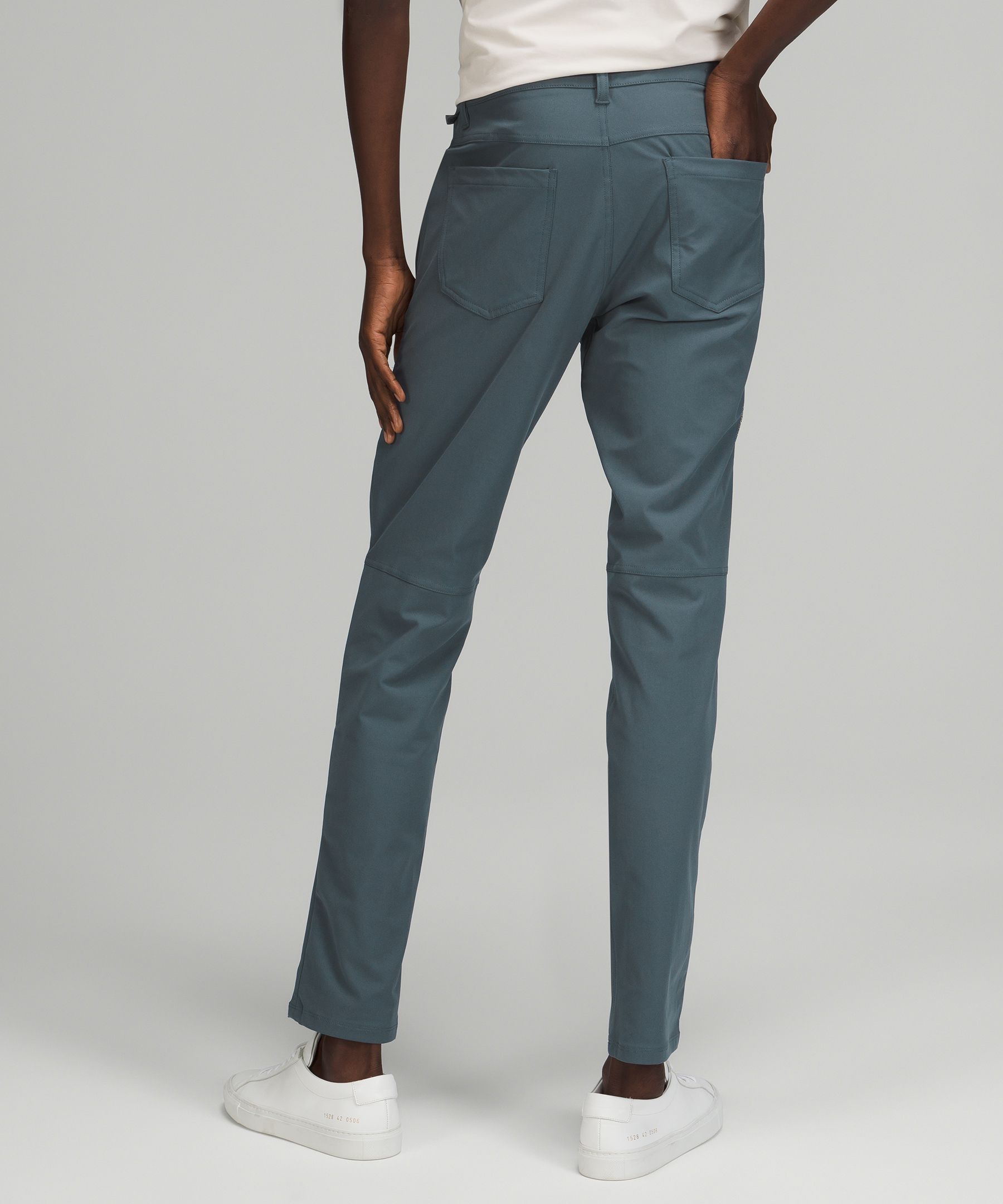 Navy ABC slim-leg golf trousers, Lululemon