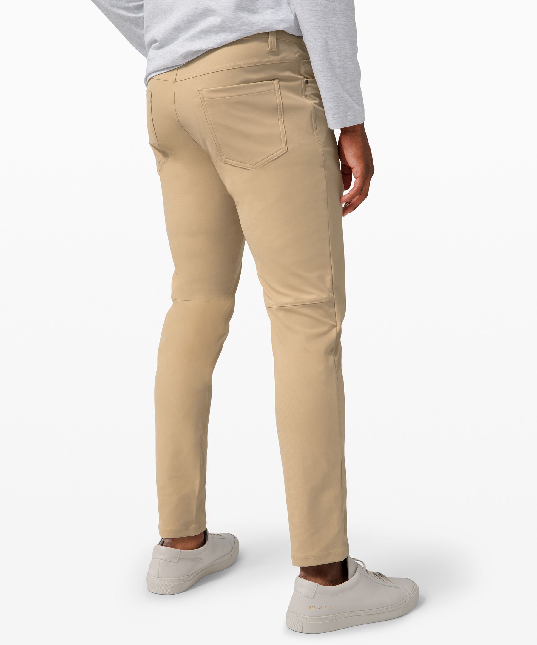 Shop Lululemon Abc Slim-fit 5 Pocket Pants 37"l Warpstreme