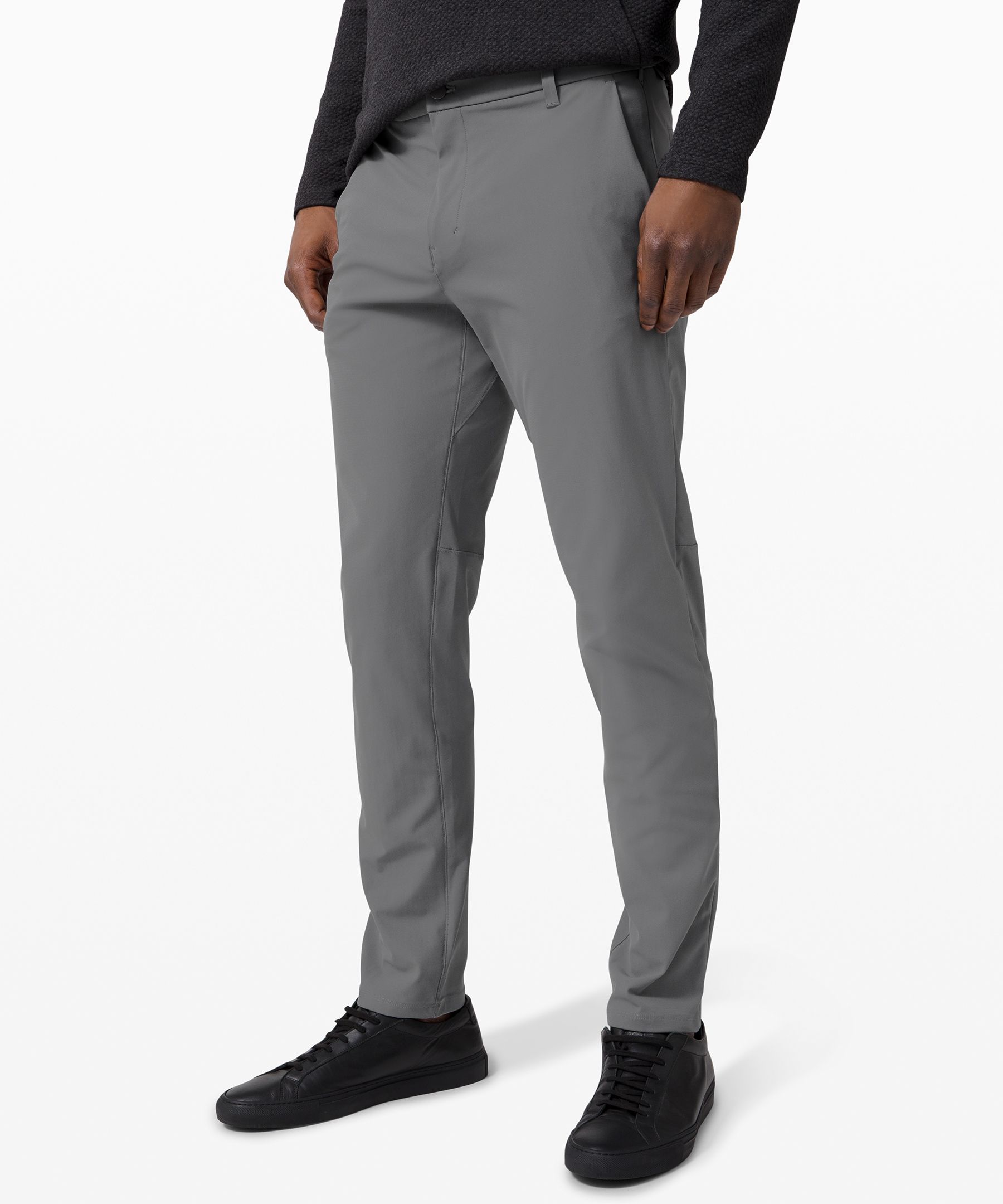 Lululemon Commission Classic-fit Pants 32" Warpstreme In Asphalt Grey
