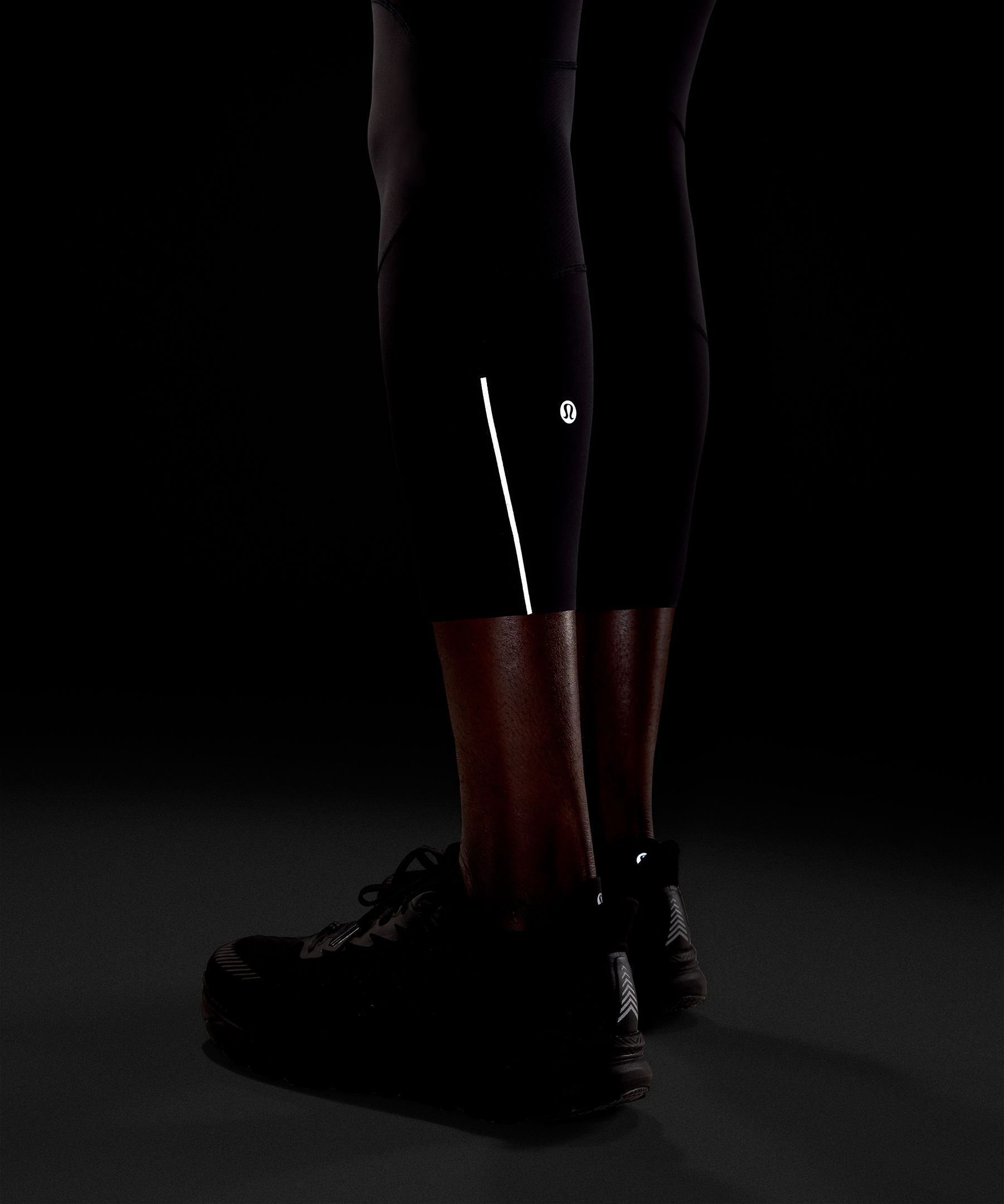 Lululemon Surge Tight *nulux 22 In Black/geo Camo Micro Coal