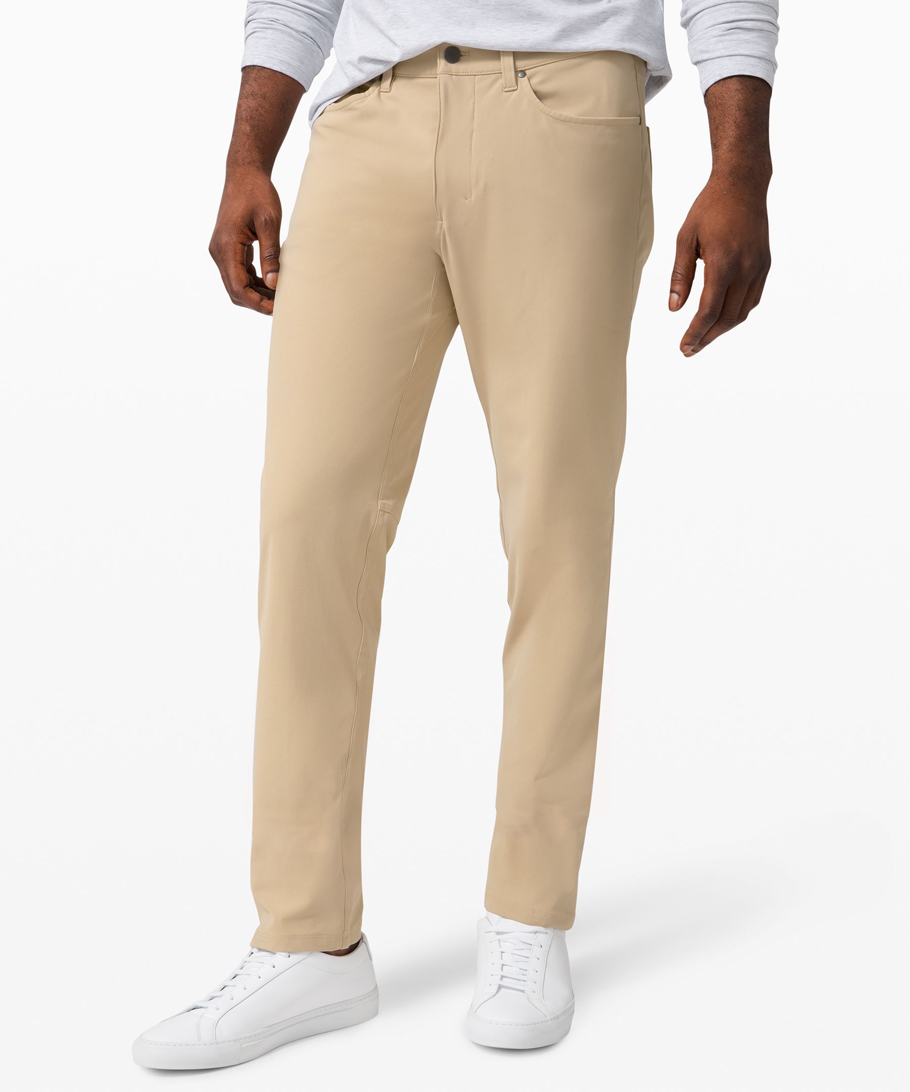 Lululemon Abc Classic-fit Pants 30" Warpstreme In Trench