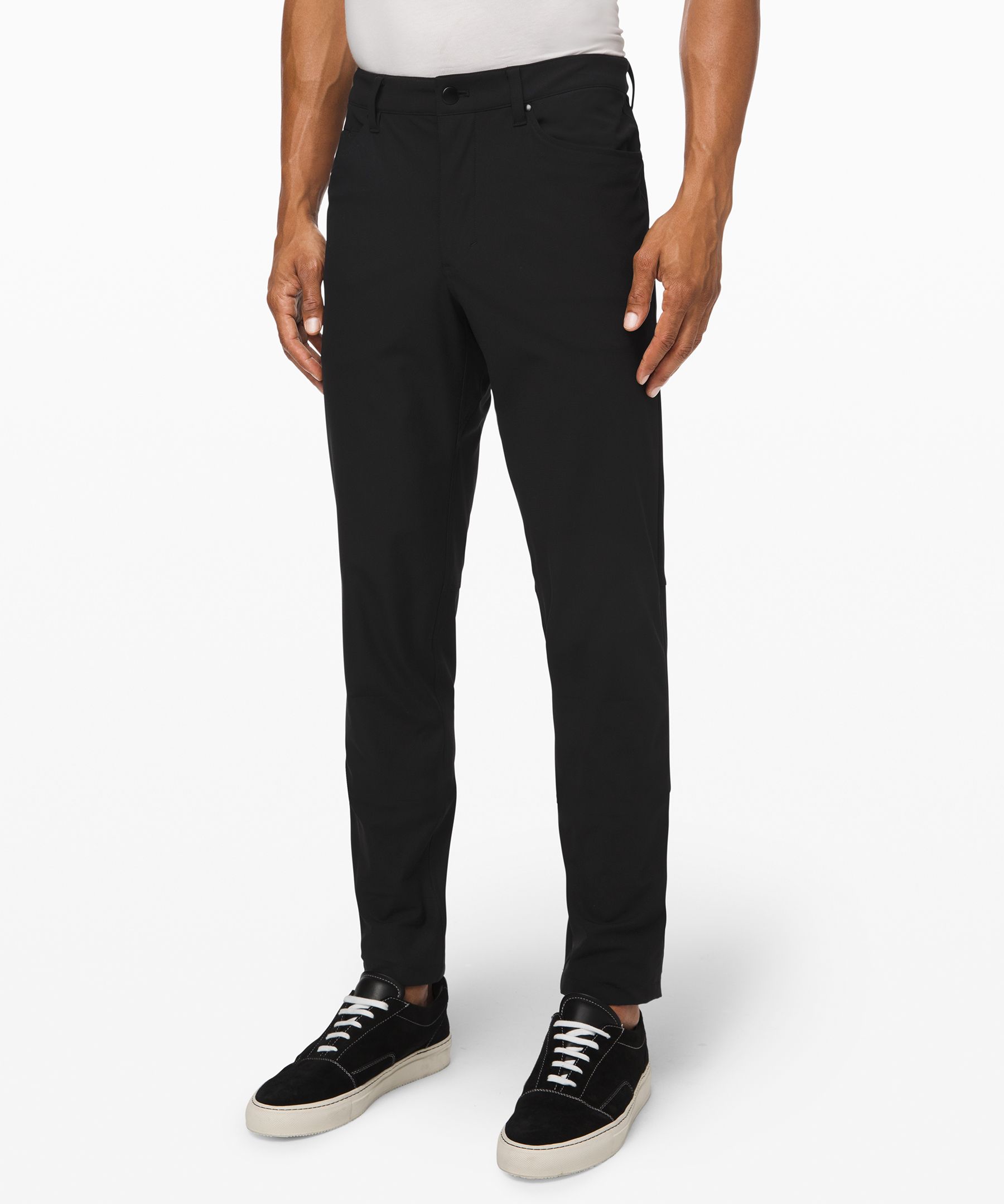 Lululemon Abc Slim-fit Pants 28" Warpstreme In Black