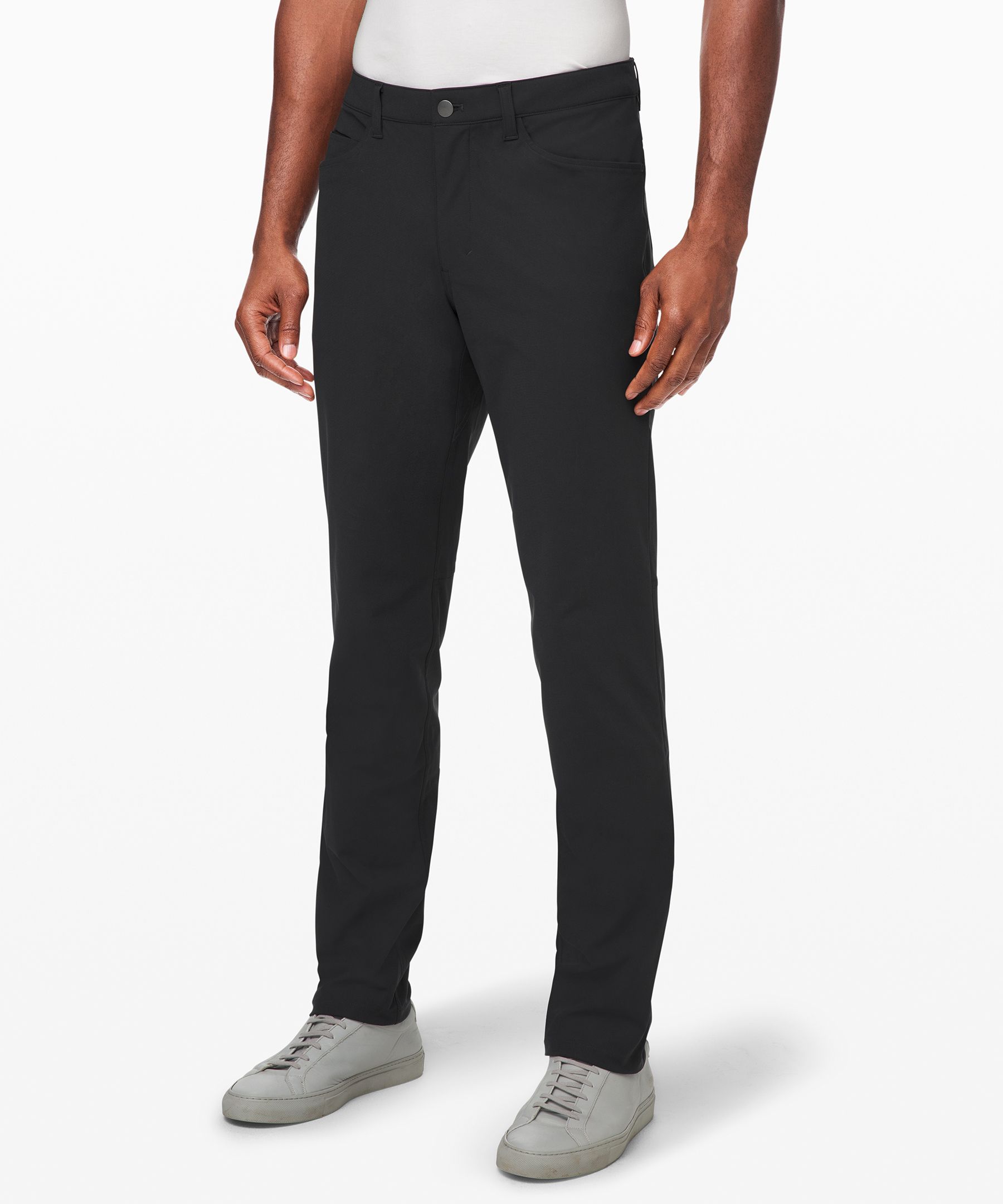 Lululemon Abc Classic-fit Pants 30" Warpstreme In Black