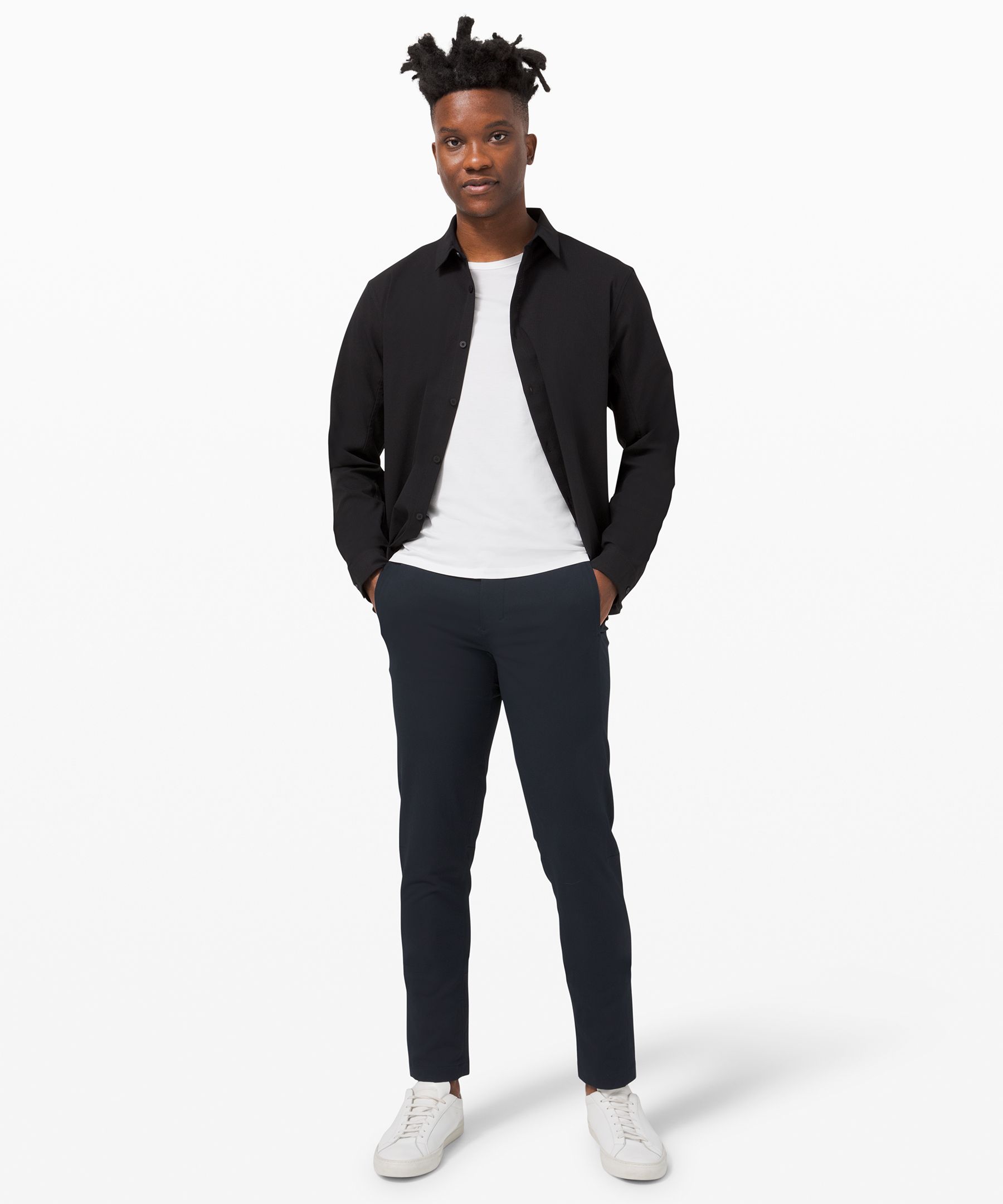 Lululemon New Venture Pants 32 In Black Granite