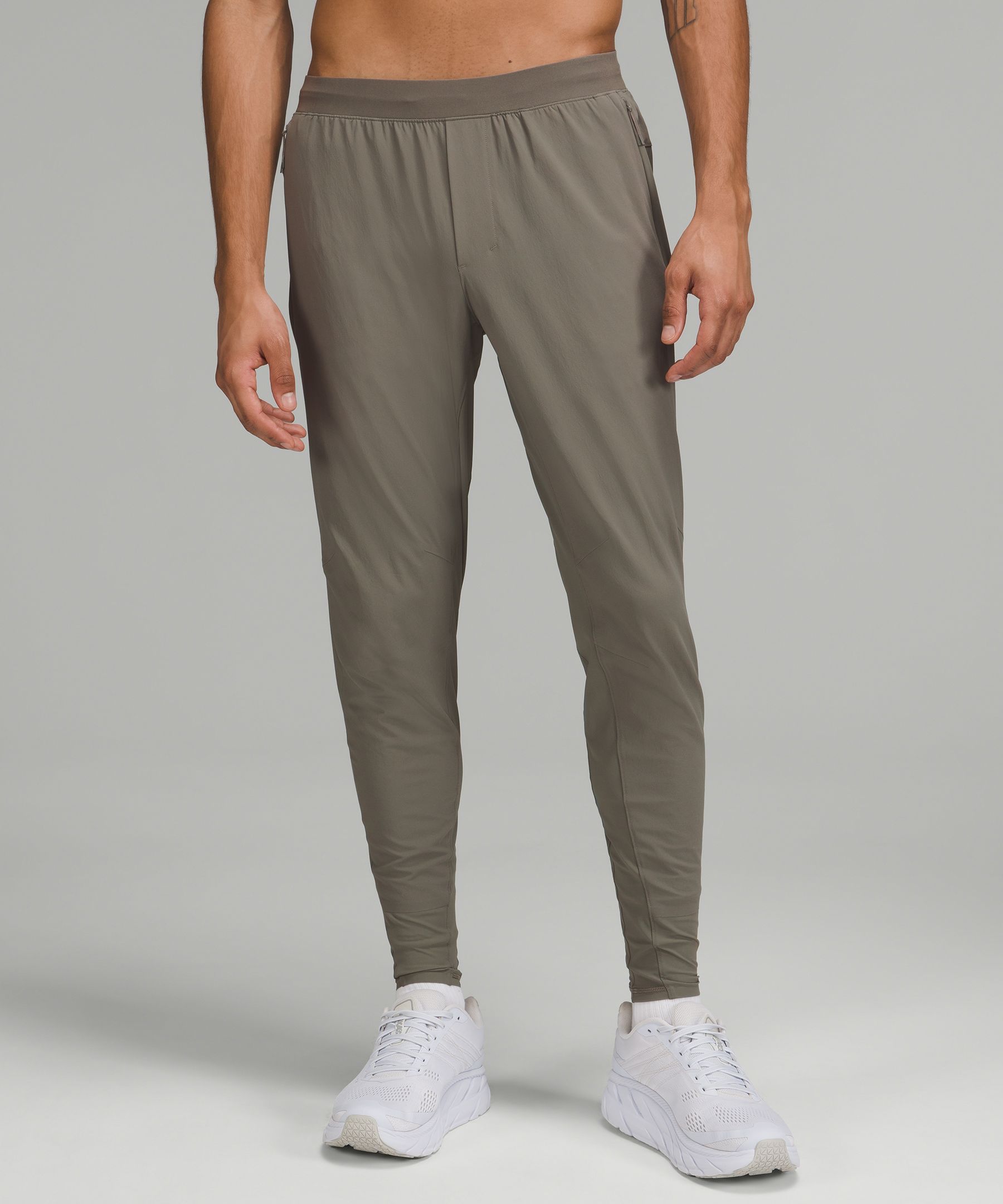Lululemon Surge Hybrid Pants Shorter Length In Grey Sage