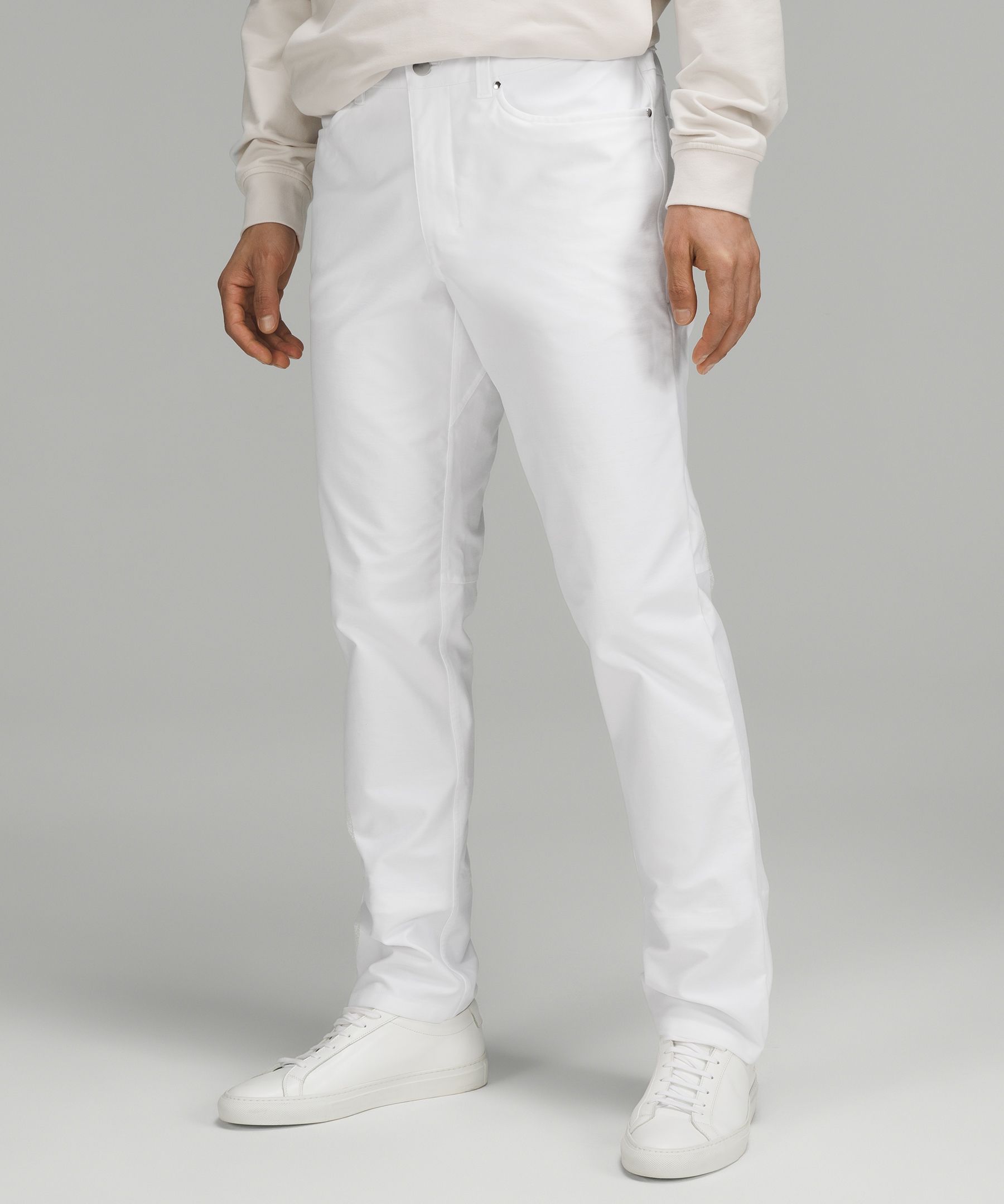 Lululemon Abc Classic-fit Pants 34" Utilitech In White