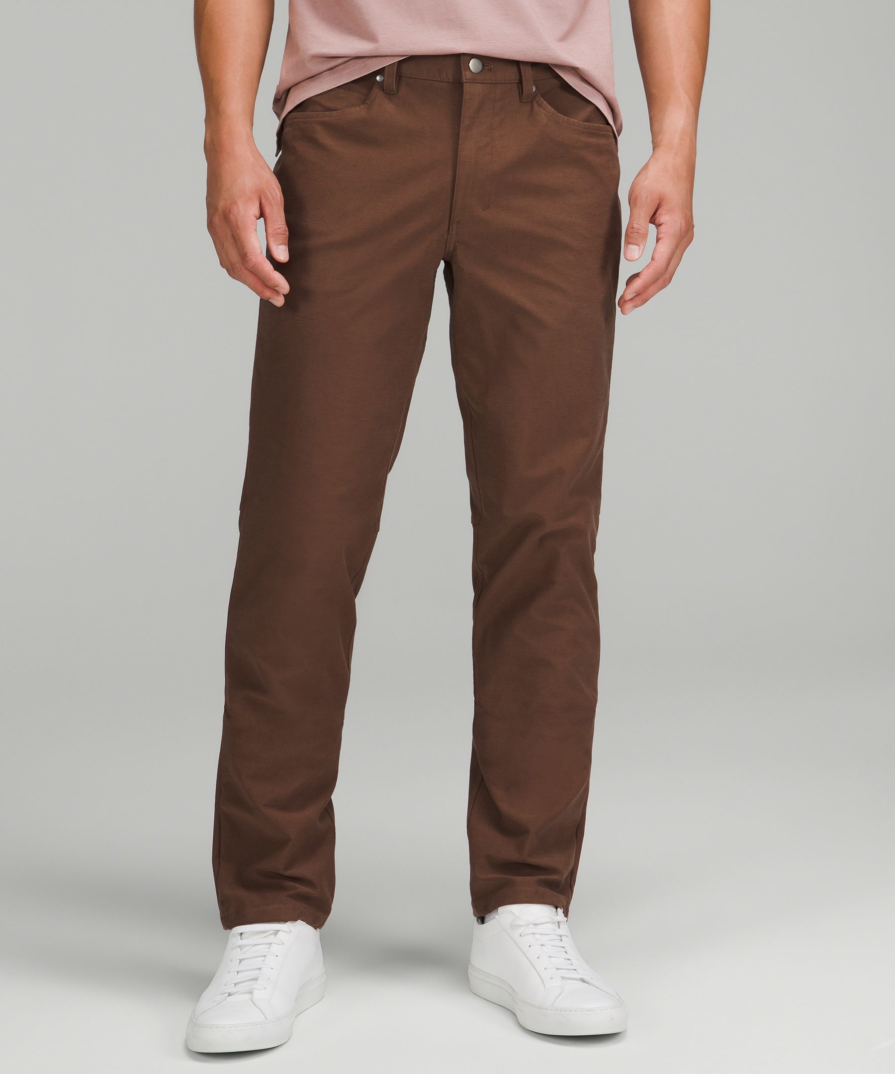 Lululemon Abc Classic-fit Pants 34" Utilitech In Dark Mocha