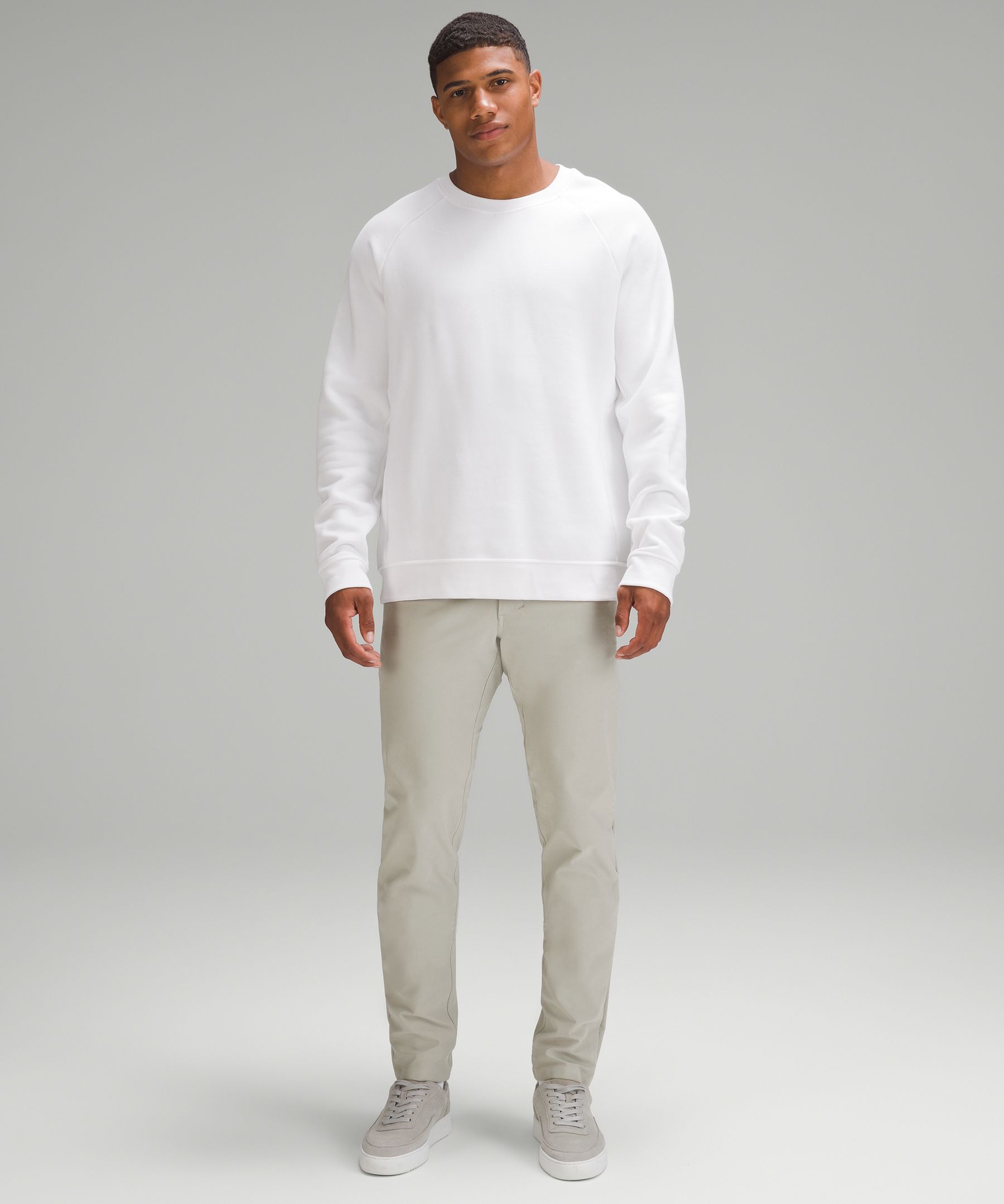 The word for today was layers: ABC Skinny-Fit Pant 32” * Utilitech in White  Opal + The Fundamental Long Sleeve Shirt (Size L) in Black + Surge Warm 1/2  Zip in Heathered