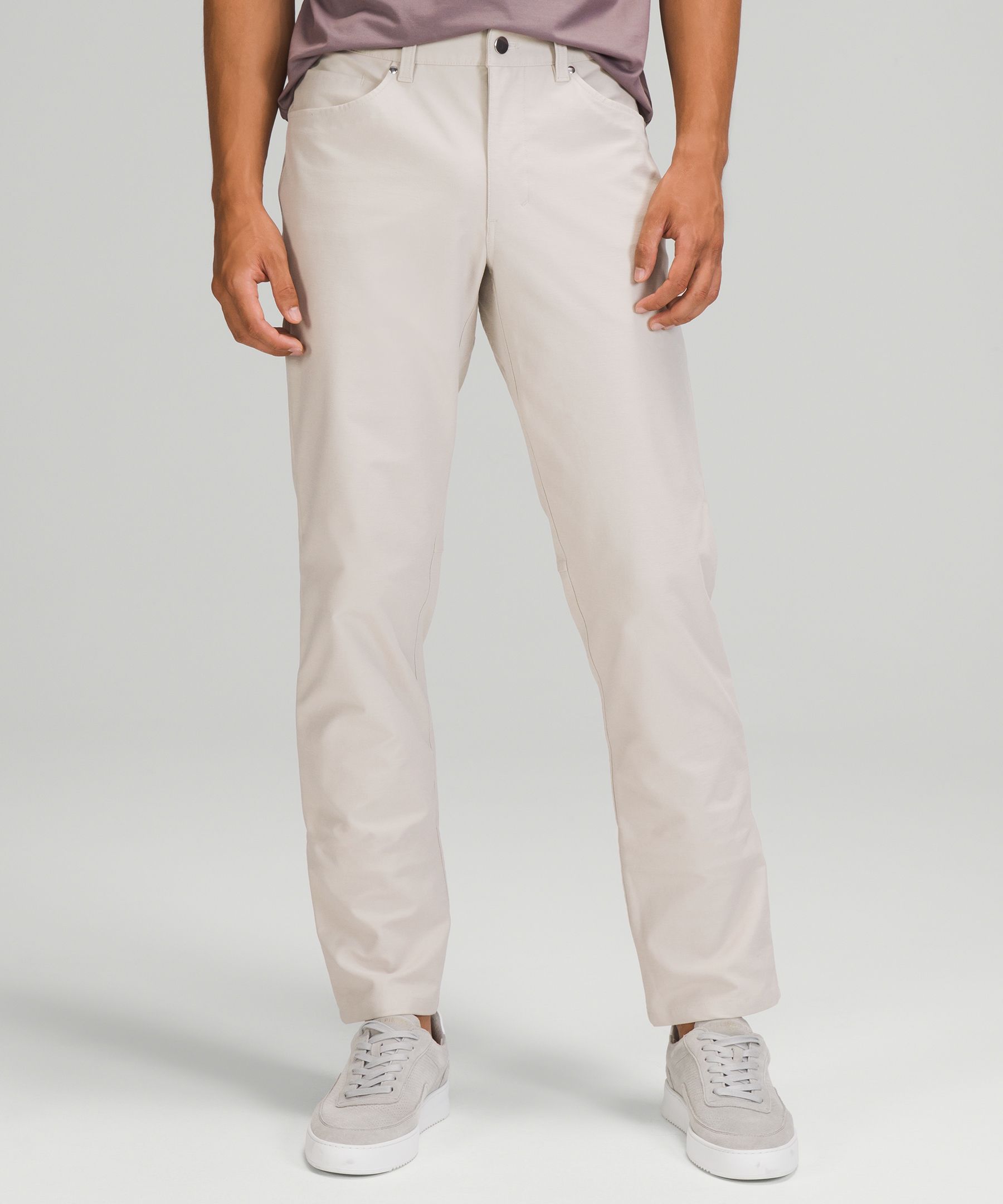 Lululemon Abc Classic-fit Pants 32" Utilitech In Dove Grey